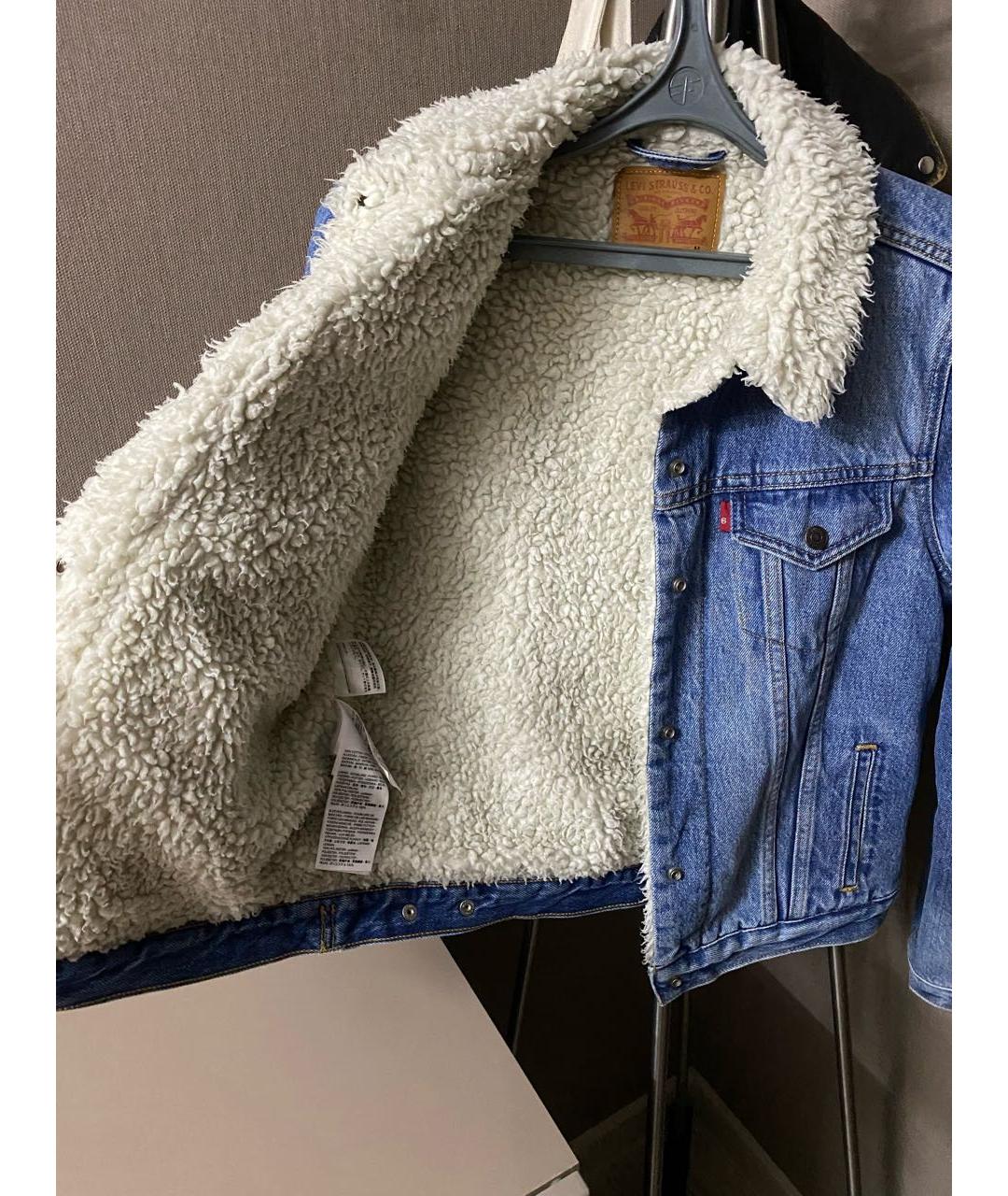 LEVI'S Синяя хлопковая куртка, фото 4