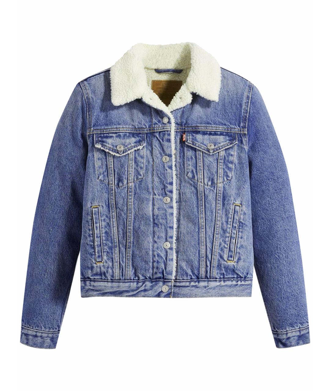 LEVI'S Синяя хлопковая куртка, фото 1