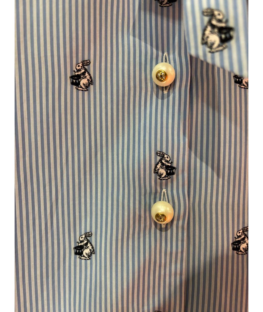 GUCCI Голубое хлопковое платье, фото 4