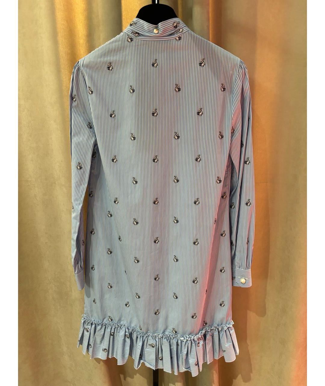 GUCCI Голубое хлопковое платье, фото 2