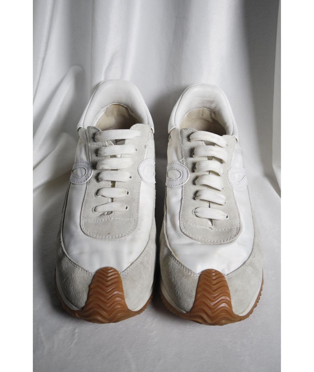 LOEWE Бежевые замшевые кроссовки, фото 2