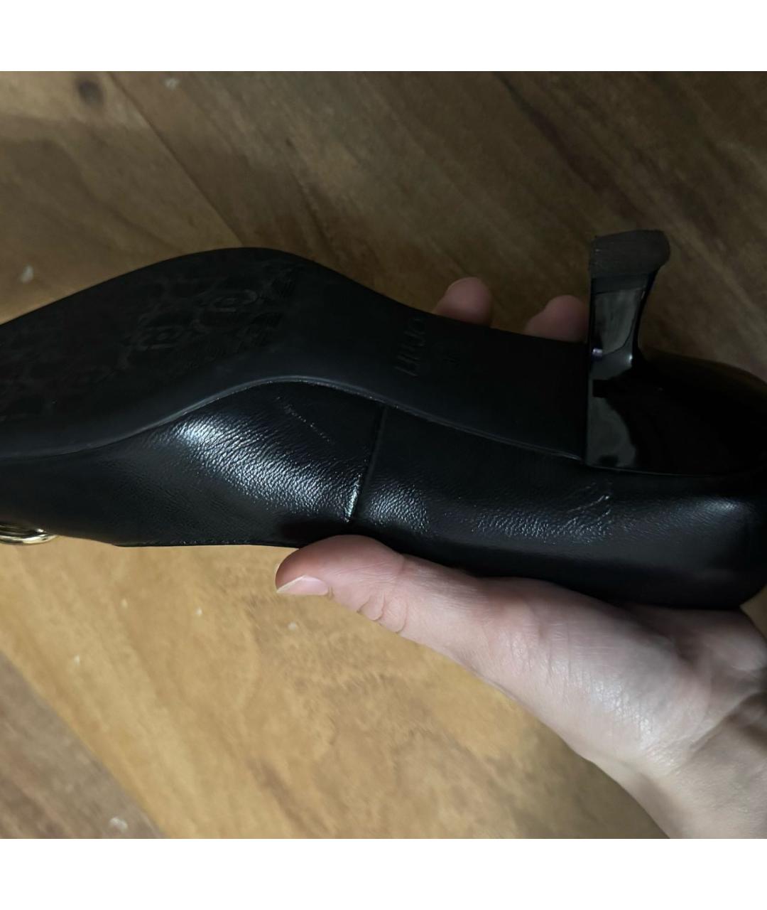 LIU JO Черные туфли из искусственной кожи, фото 5
