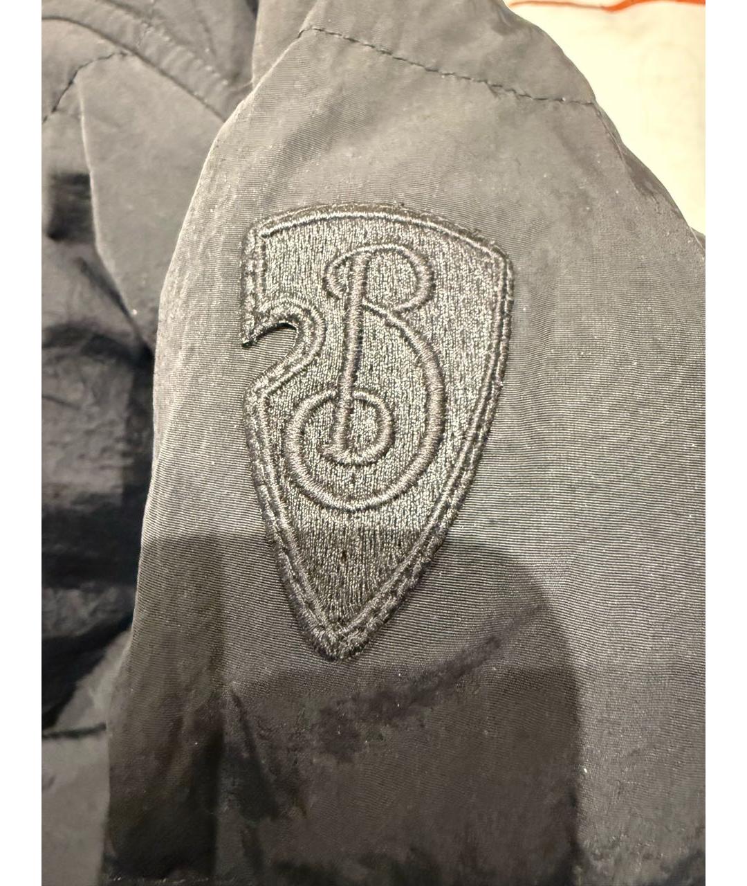 BURBERRY Черный полиамидовый пуховик, фото 8