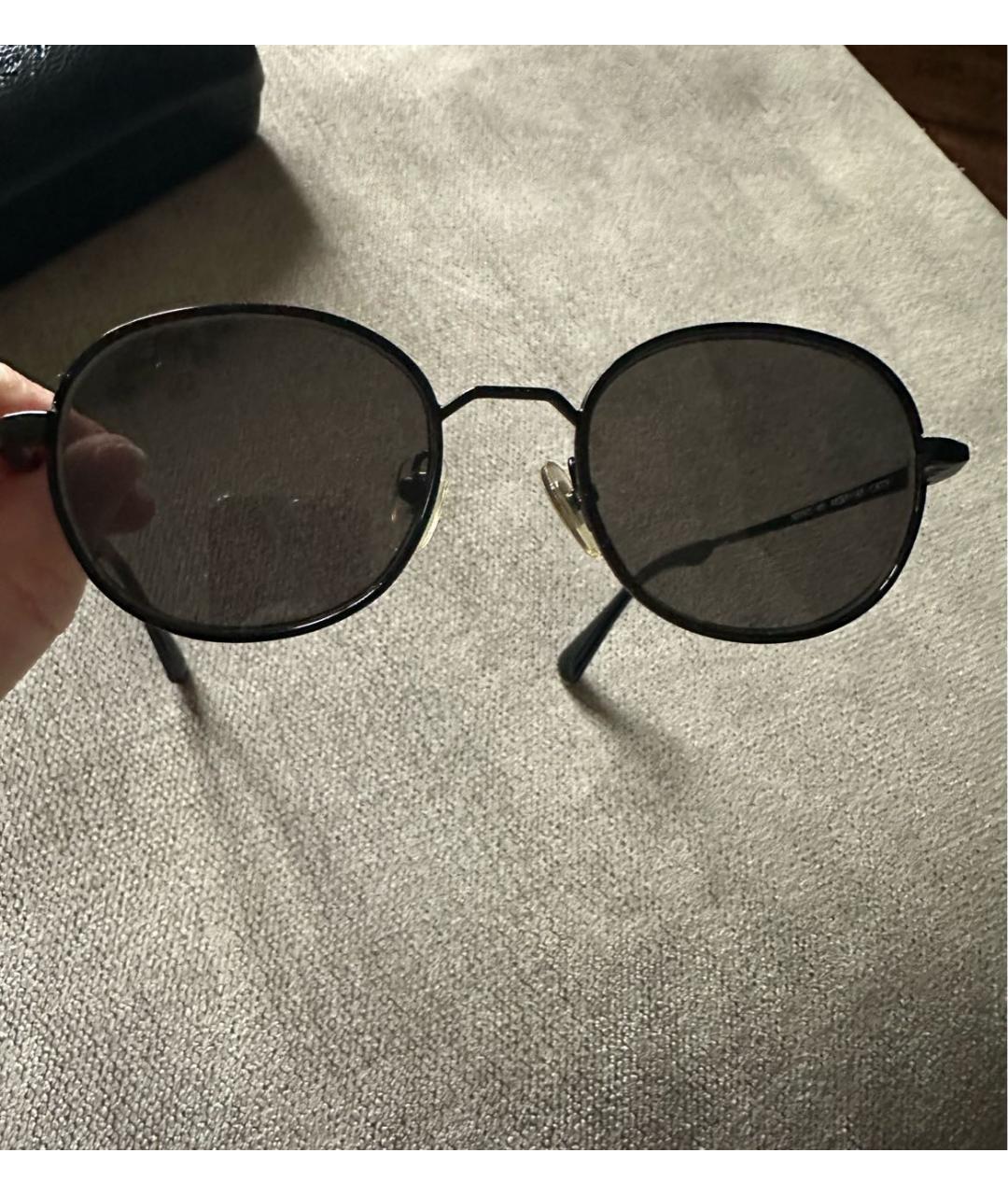 SANDRO Черные металлические солнцезащитные очки, фото 2