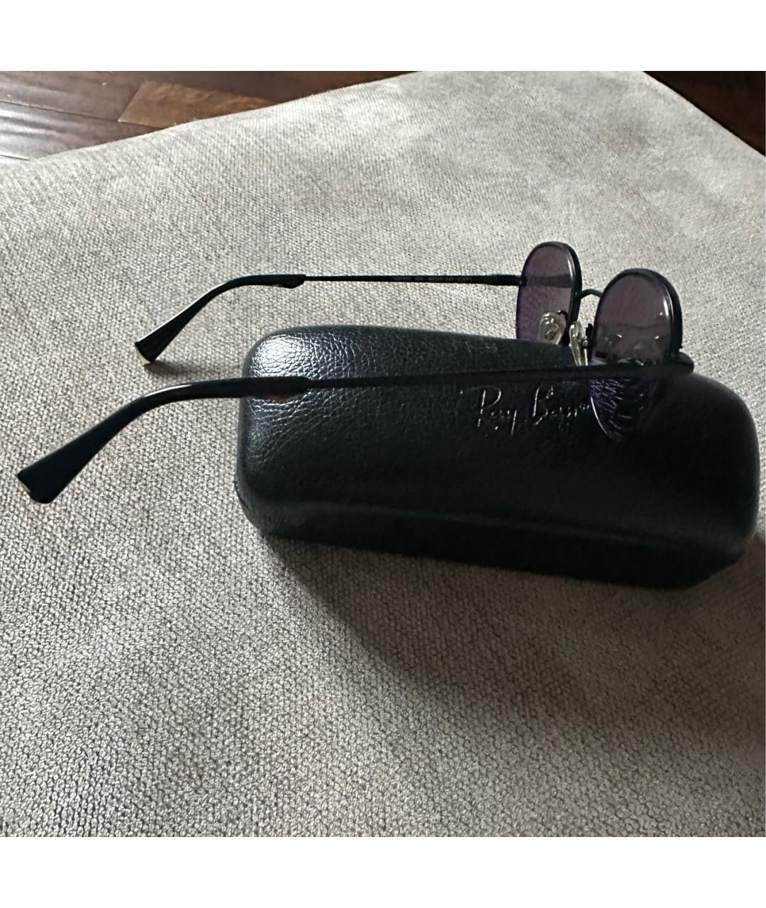 SANDRO Черные металлические солнцезащитные очки, фото 3