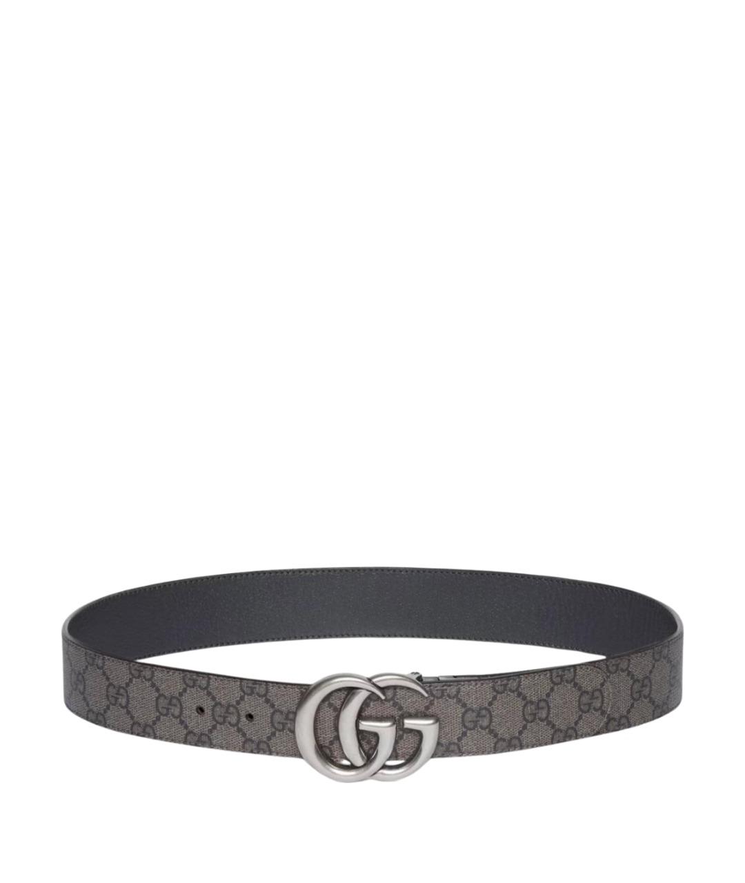 GUCCI Серый кожаный ремень, фото 1