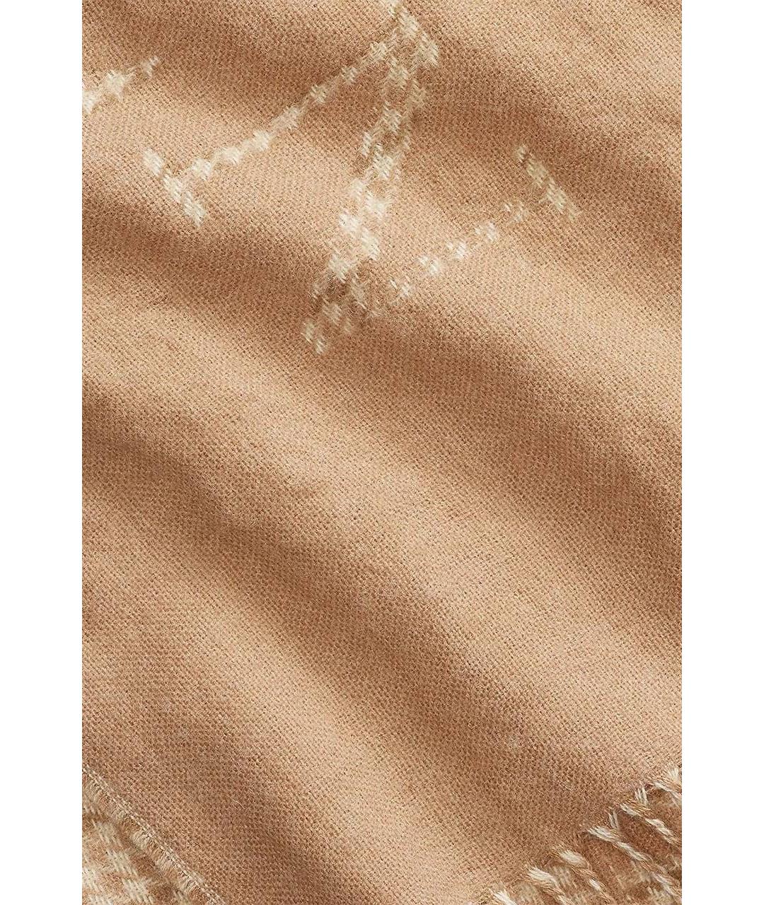 POLO RALPH LAUREN Бежевый шерстяной шарф, фото 2