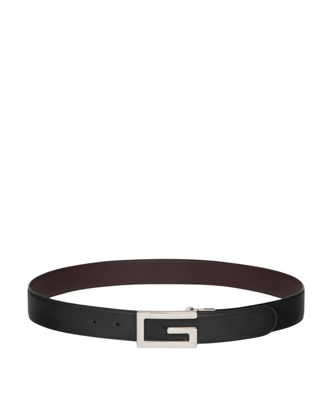 GUCCI Черный кожаный ремень, фото 1