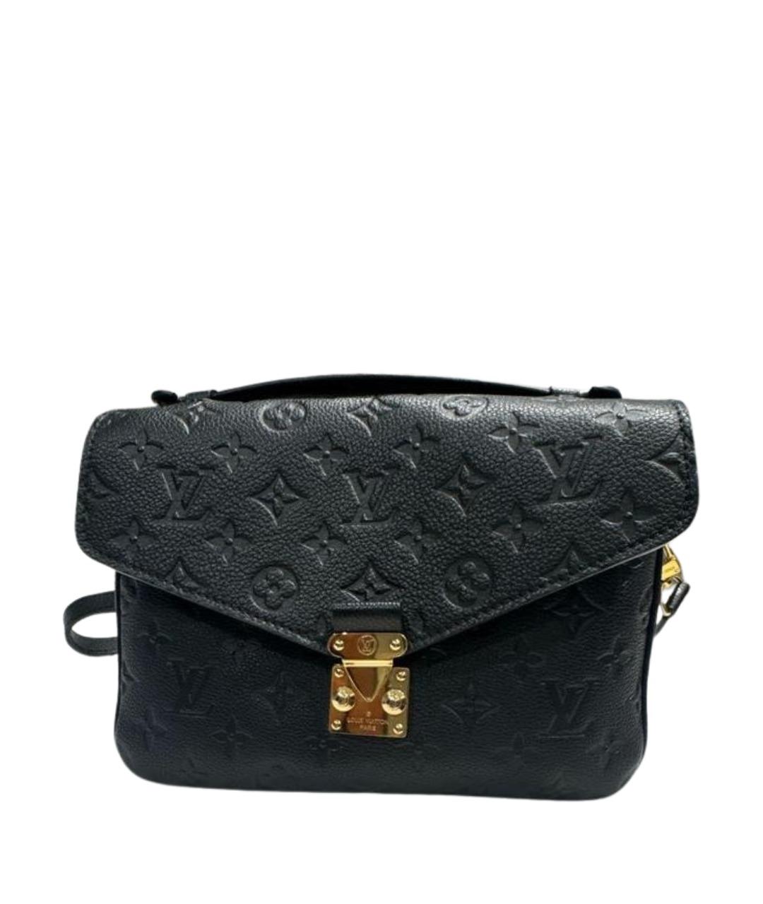 LOUIS VUITTON Черная кожаная сумка через плечо, фото 1