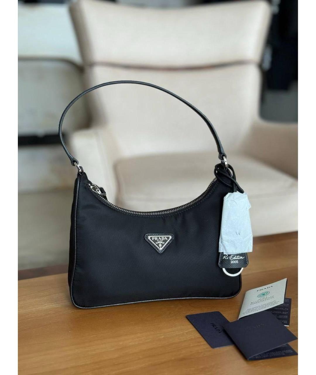 PRADA Черная сумка с короткими ручками, фото 2