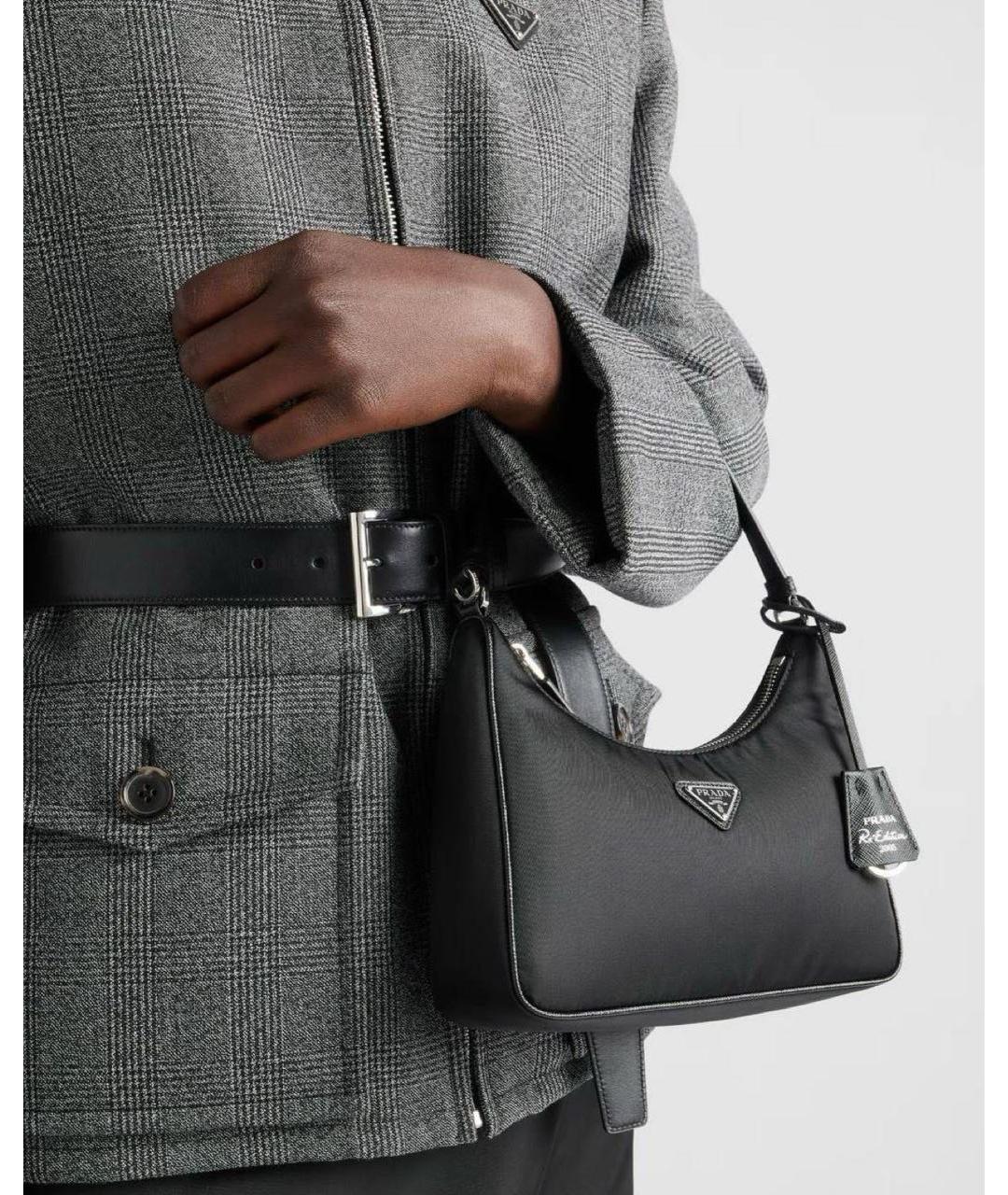 PRADA Черная сумка с короткими ручками, фото 5
