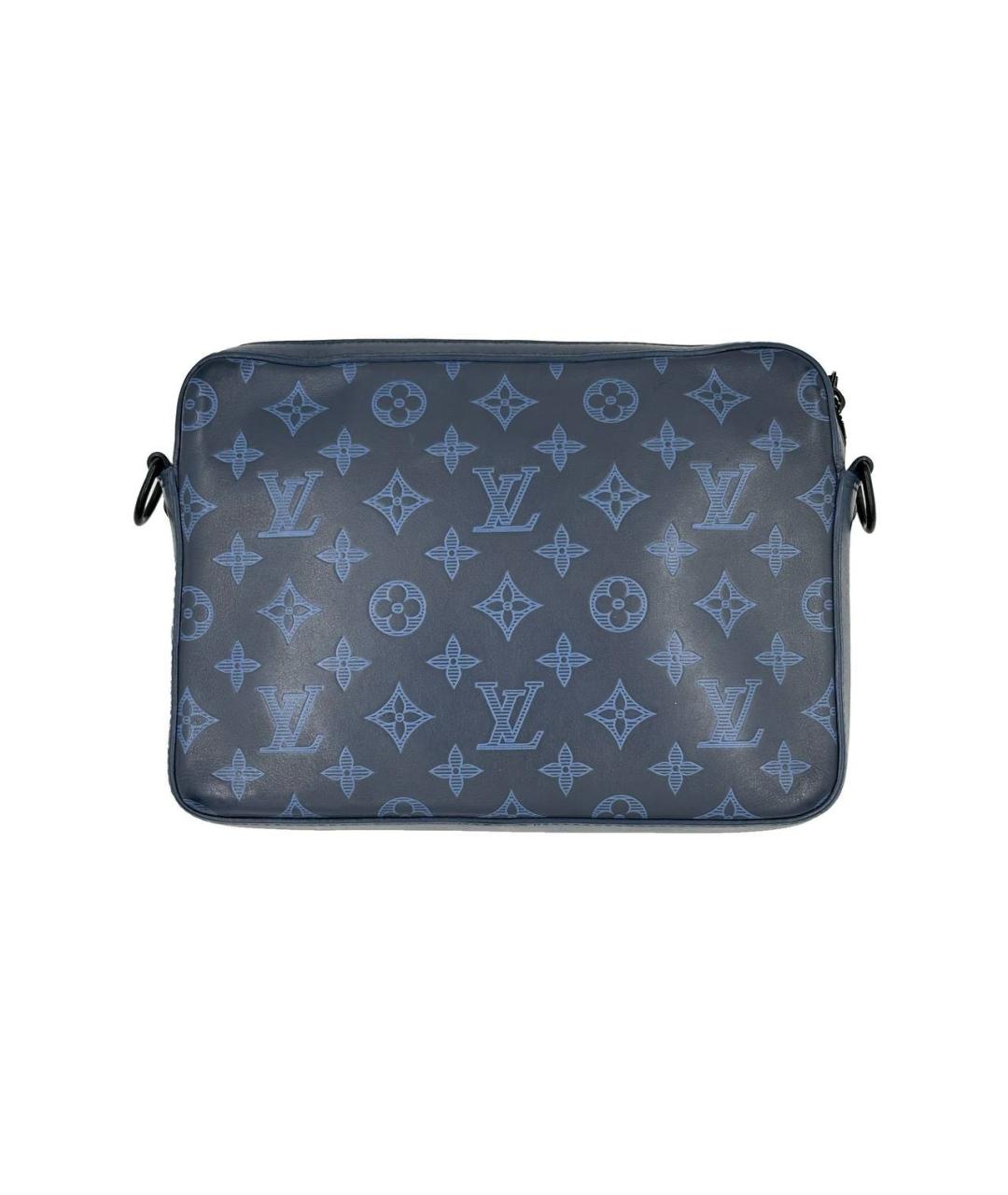 LOUIS VUITTON Синяя кожаная сумка на плечо, фото 3