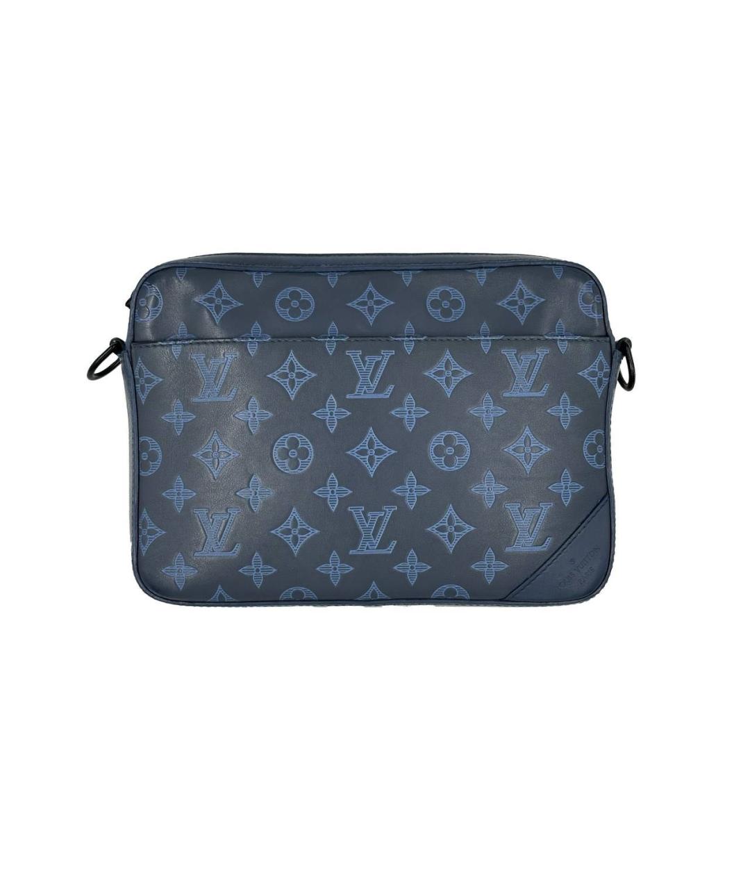 LOUIS VUITTON Синяя кожаная сумка на плечо, фото 2