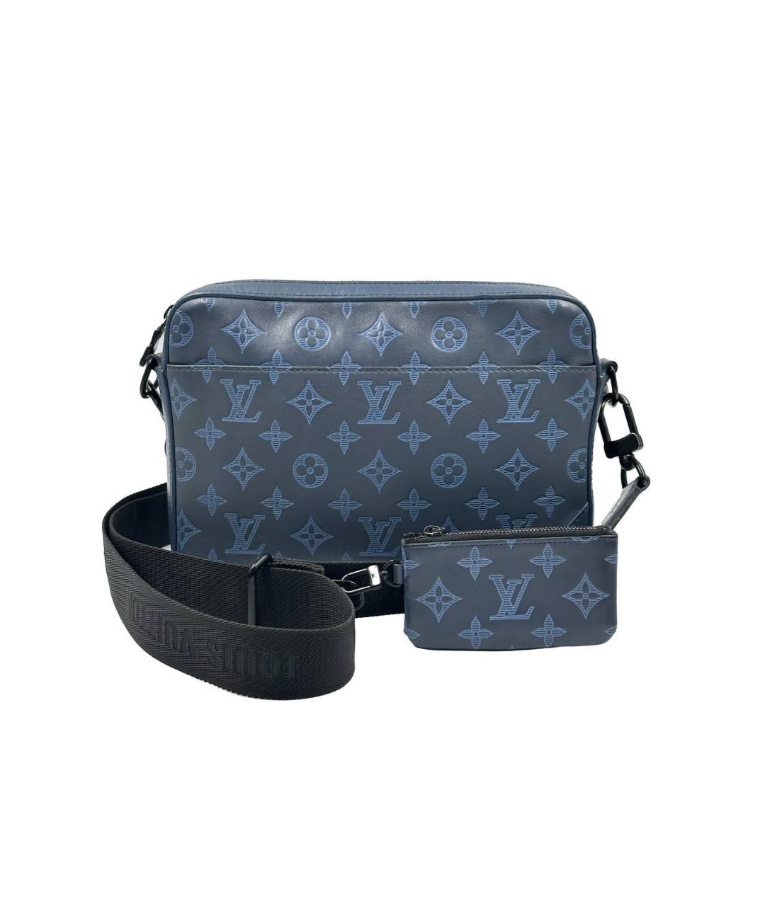 LOUIS VUITTON Синяя кожаная сумка на плечо, фото 4