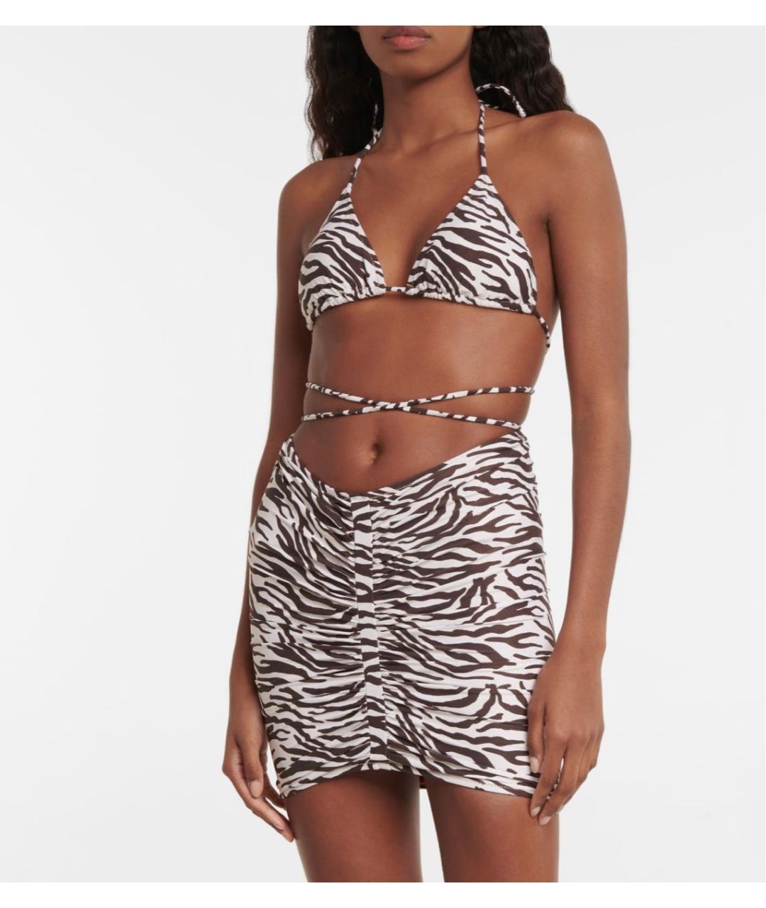 REINA OLGA Мульти полиамидовая юбка мини, фото 2