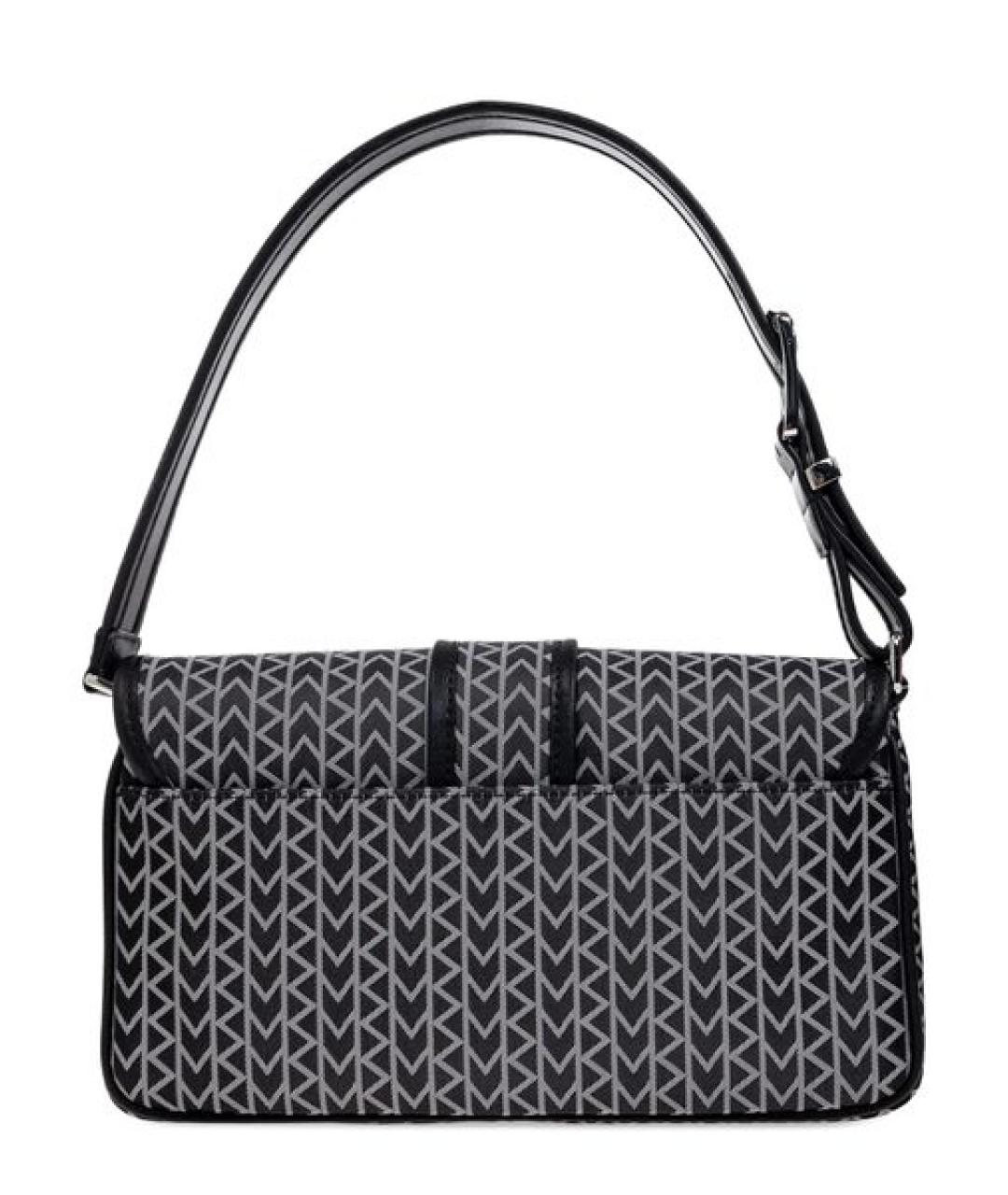 MICHAEL KORS Черная жаккардовая сумка с короткими ручками, фото 3