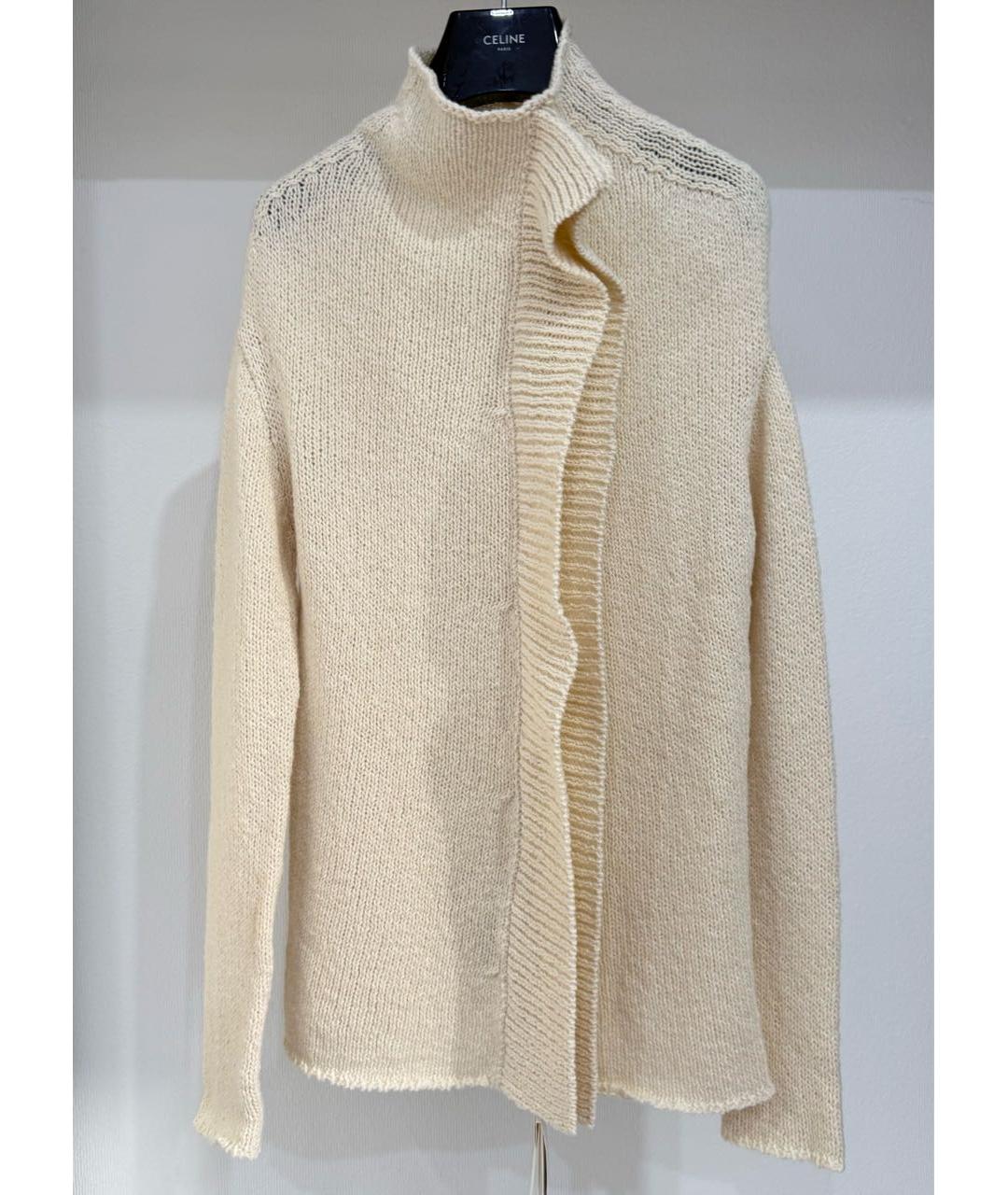 JIL SANDER Бежевый хлопковый джемпер / свитер, фото 7