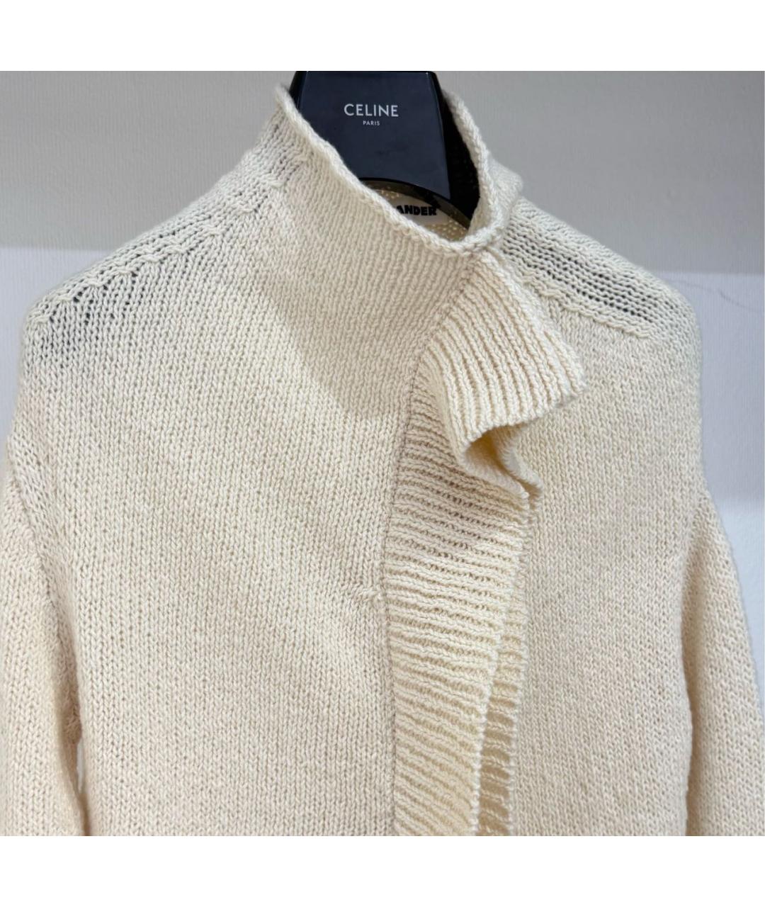 JIL SANDER Бежевый хлопковый джемпер / свитер, фото 2