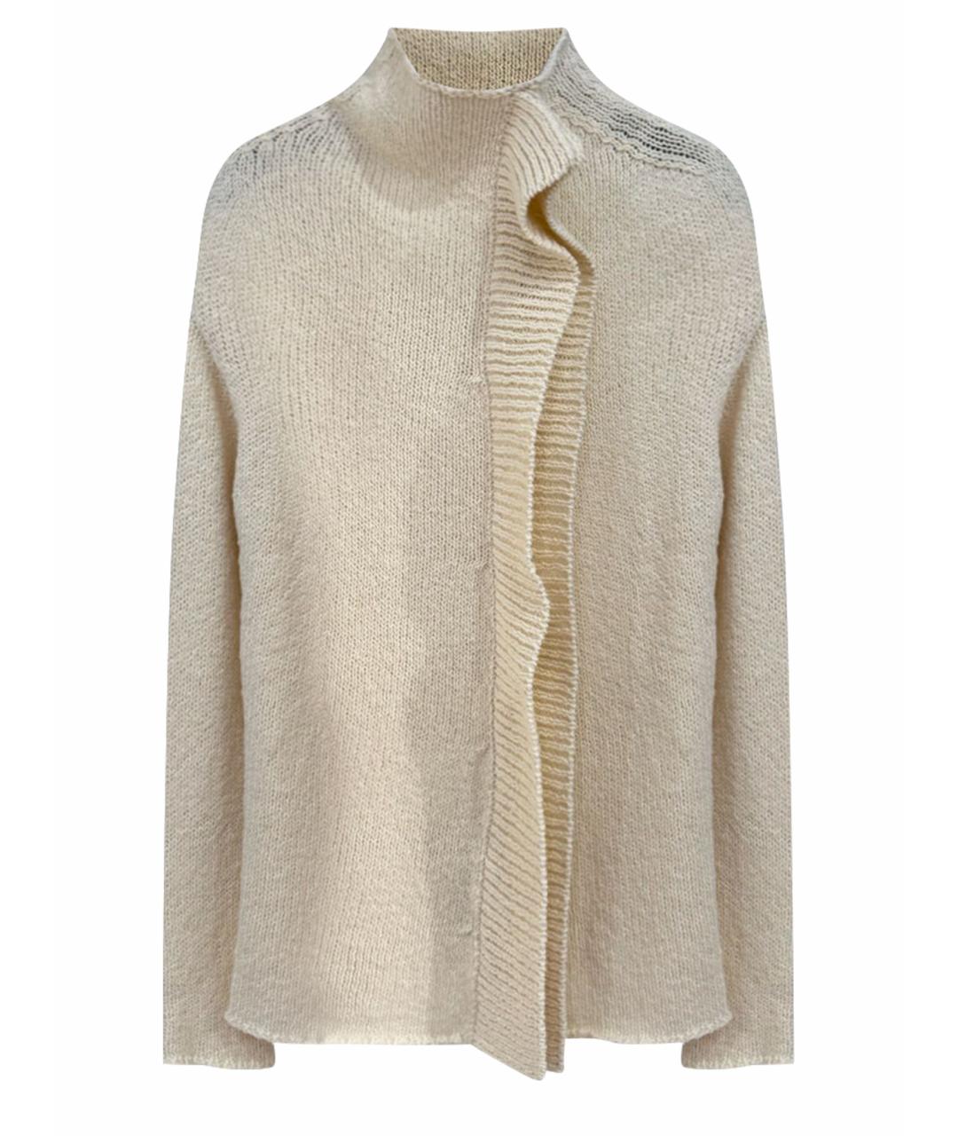 JIL SANDER Бежевый хлопковый джемпер / свитер, фото 1
