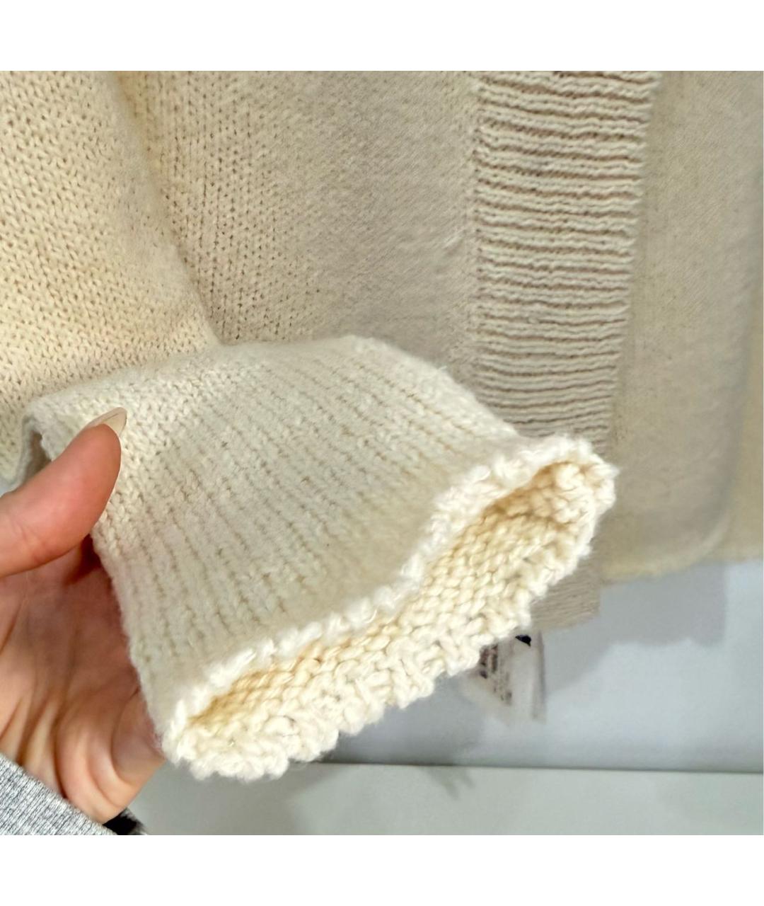 JIL SANDER Бежевый хлопковый джемпер / свитер, фото 5