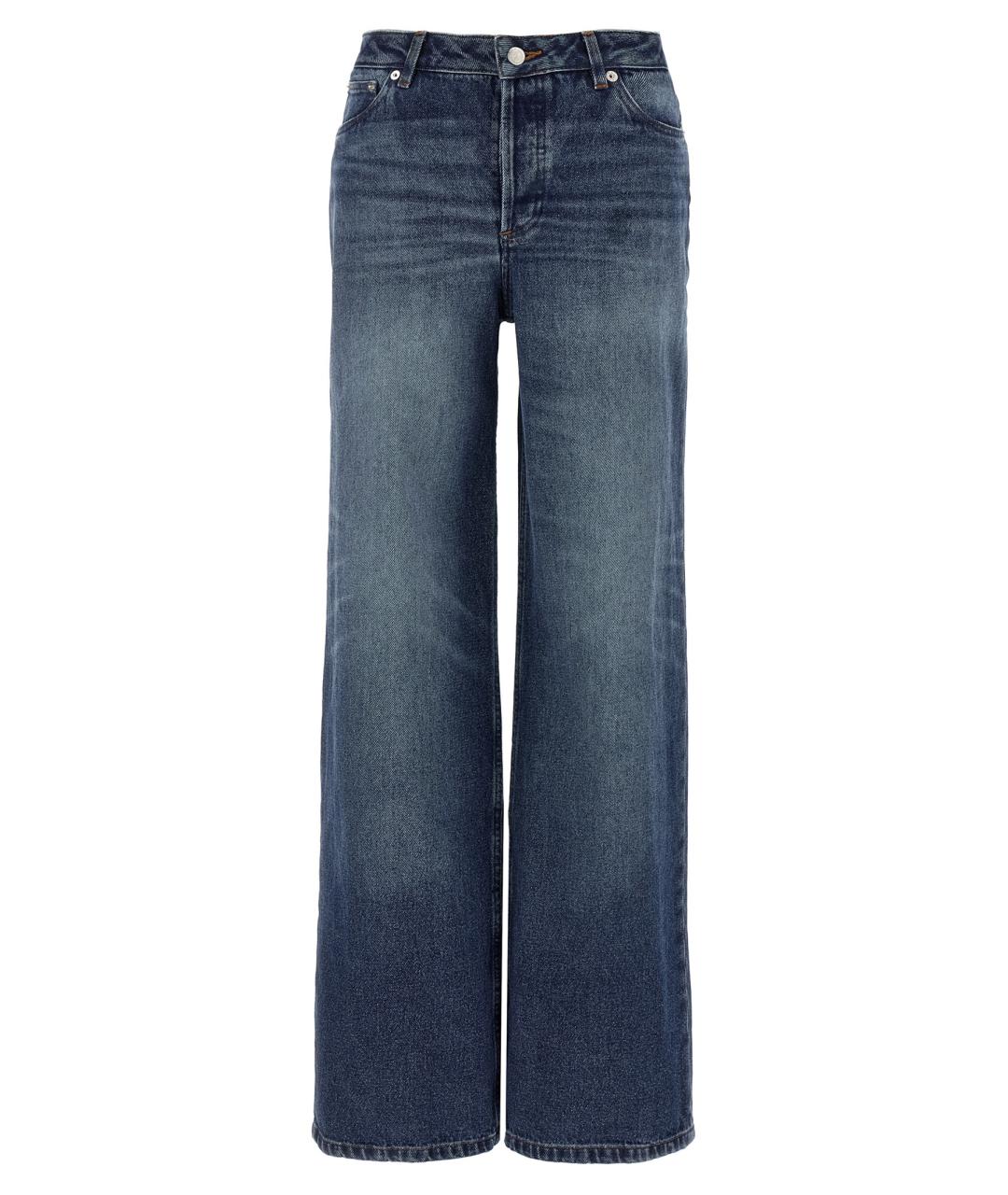 A.P.C. Синие хлопковые прямые джинсы, фото 1