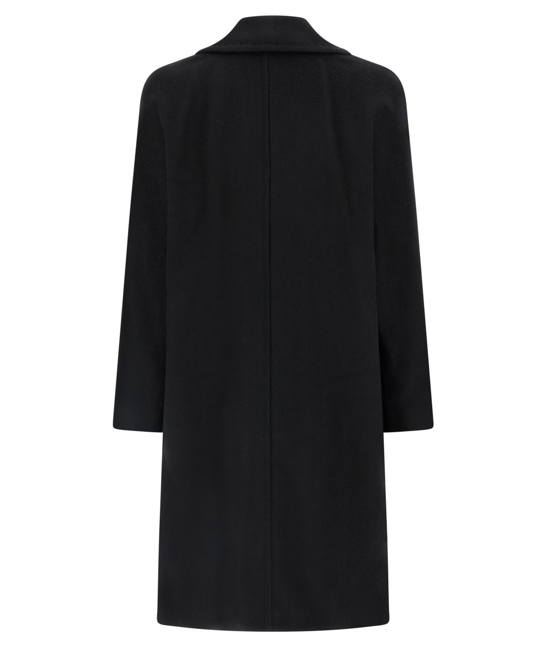 MAX MARA STUDIO Черное шерстяное пальто, фото 2