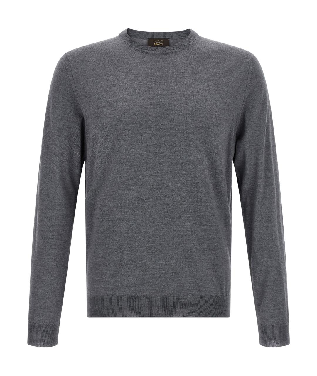 ZANONE Серый шерстяной джемпер / свитер, фото 1