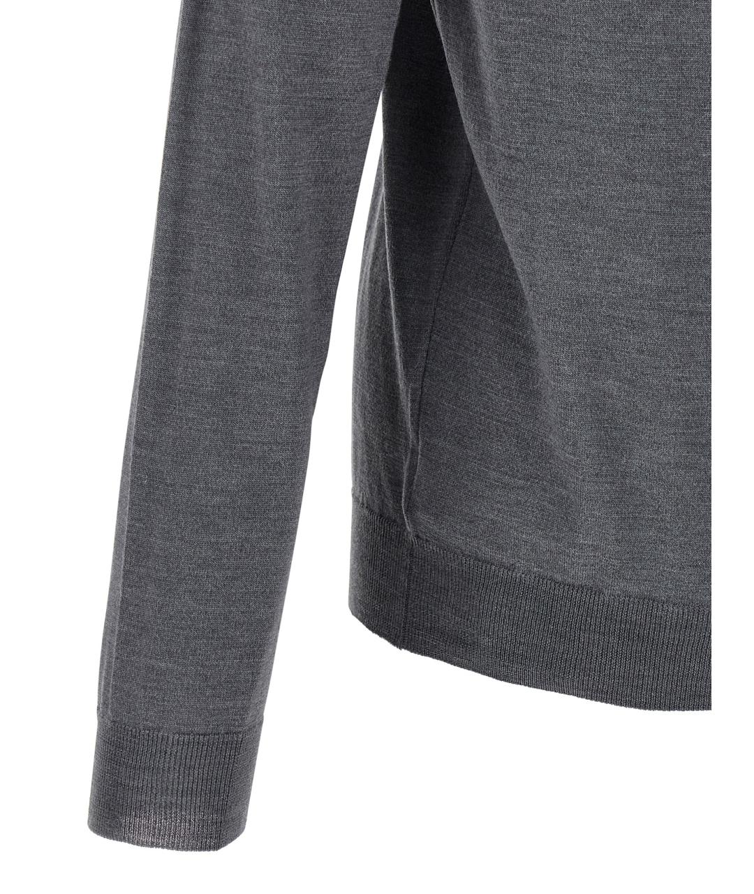 ZANONE Серый шерстяной джемпер / свитер, фото 4