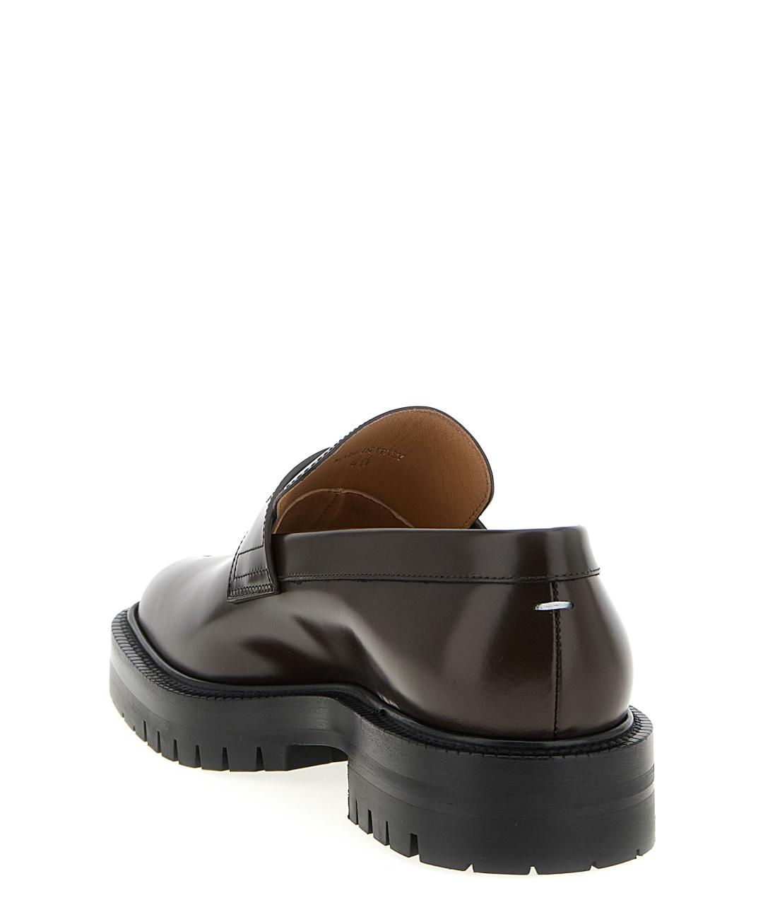 MAISON MARGIELA Коричневые кожаные лоферы, фото 3
