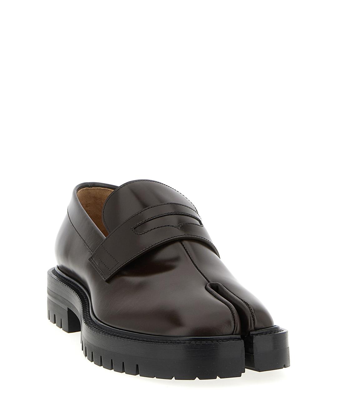 MAISON MARGIELA Коричневые кожаные лоферы, фото 2