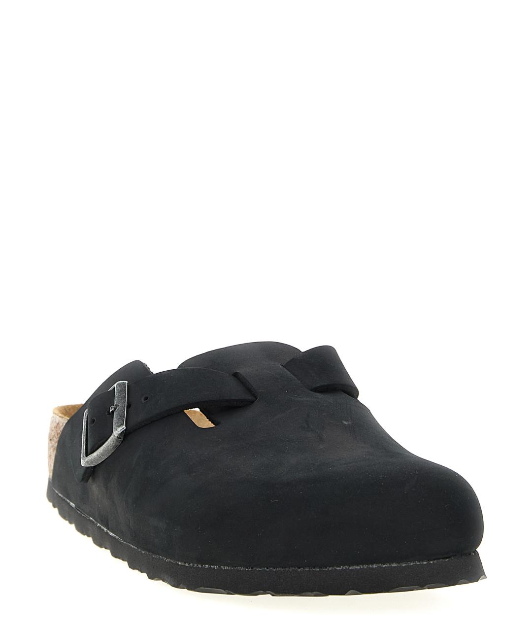 BIRKENSTOCK Черные замшевые сабо, фото 2