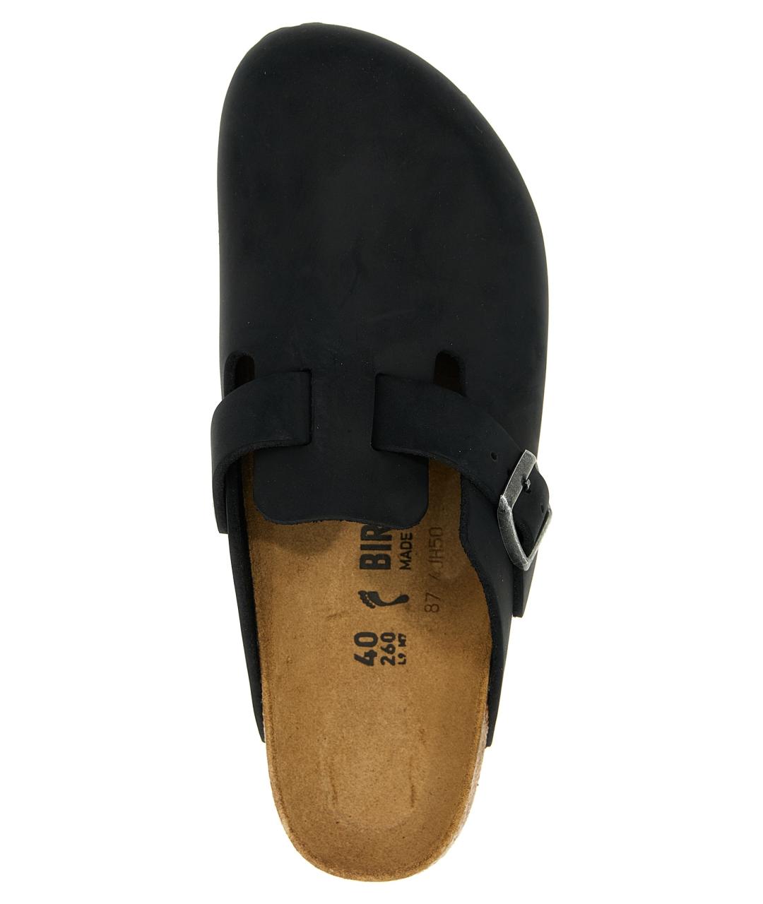 BIRKENSTOCK Черные замшевые сабо, фото 4