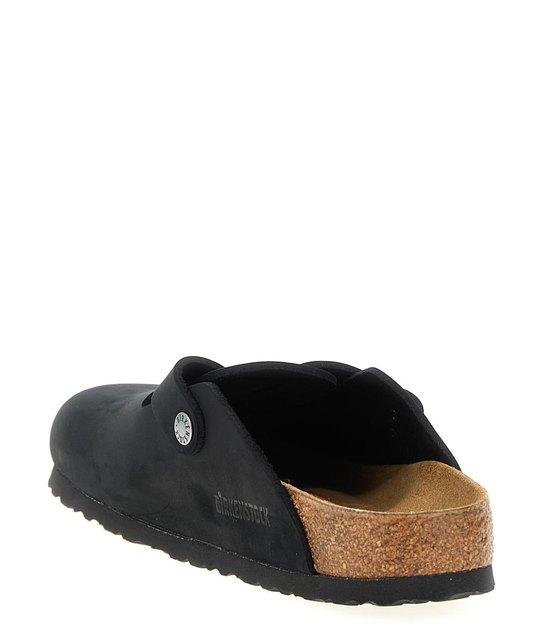 BIRKENSTOCK Черные замшевые сабо, фото 3