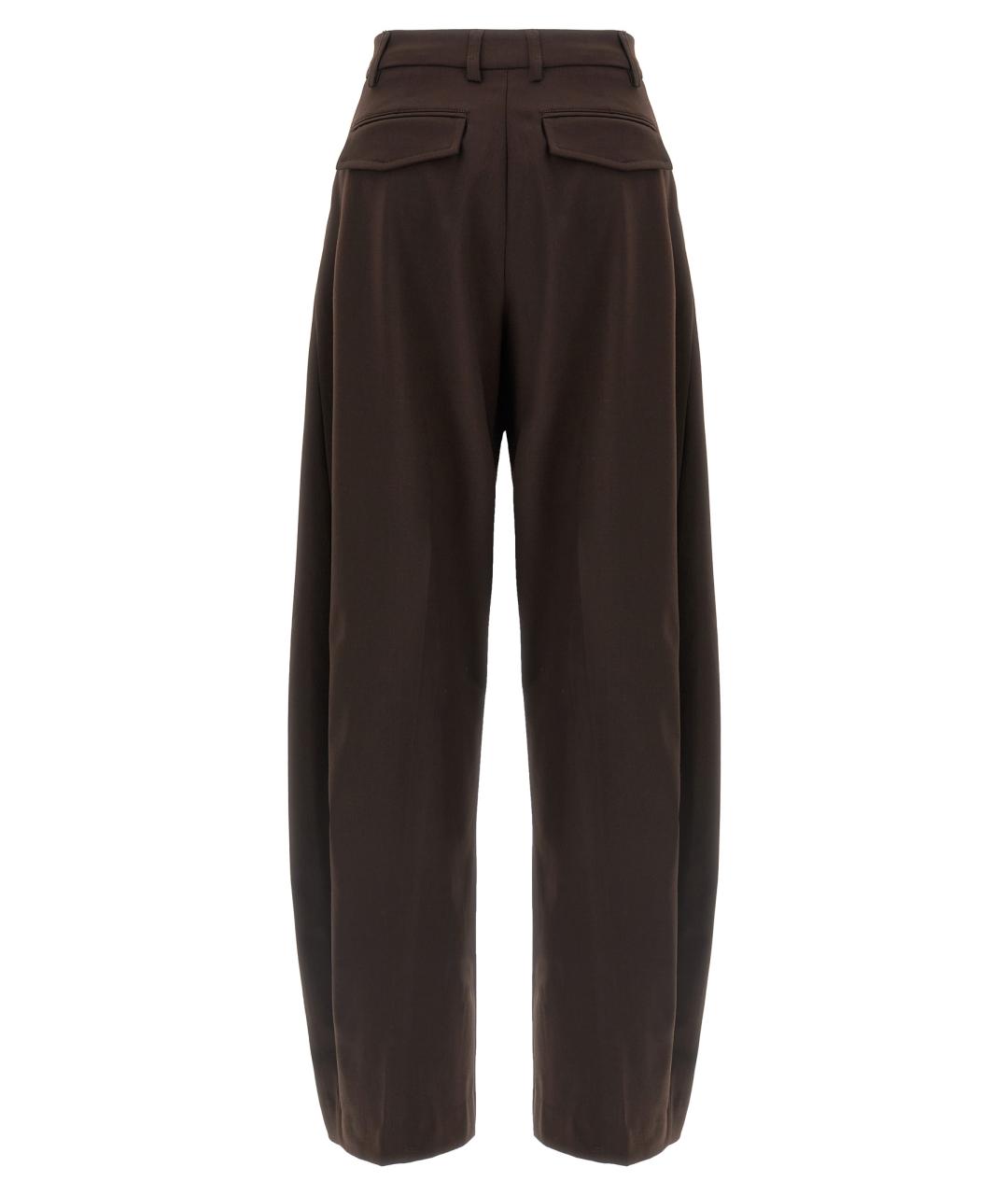 THELATEST Коричневые шерстяные прямые брюки, фото 2