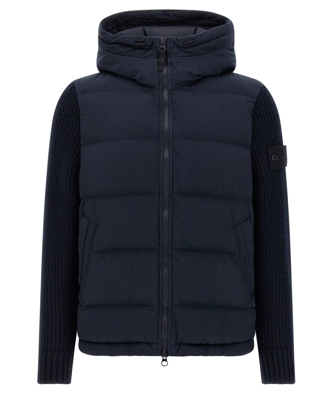 STONE ISLAND Темно-синяя шерстяная куртка, фото 1