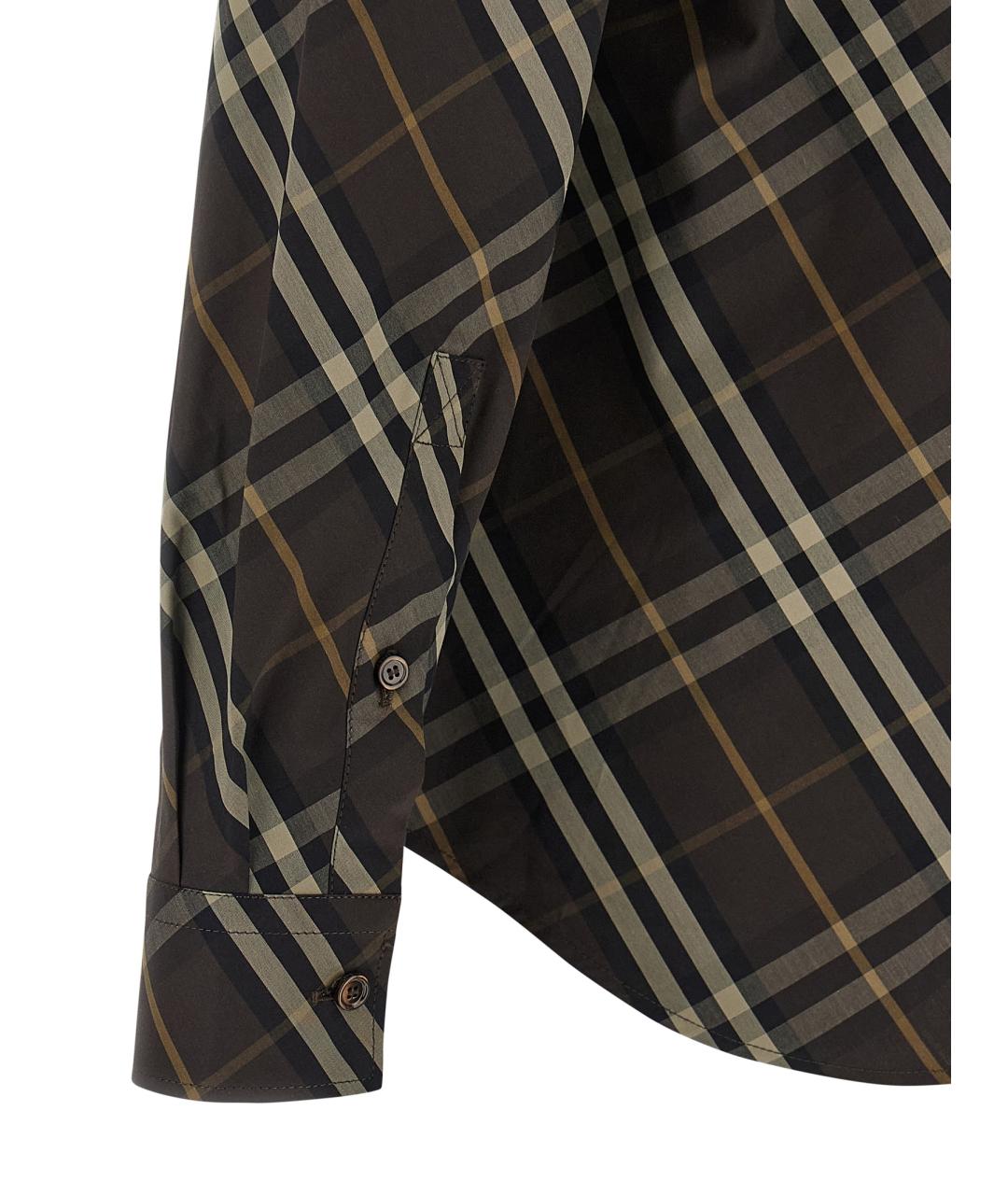 BURBERRY Мульти хлопковая кэжуал рубашка, фото 4