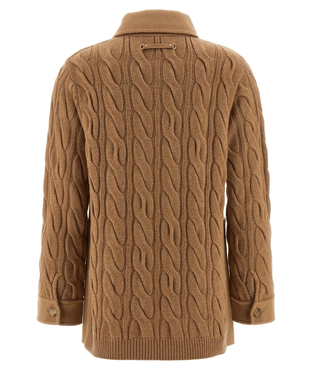 MAX MARA Бежевое шерстяное пальто, фото 2