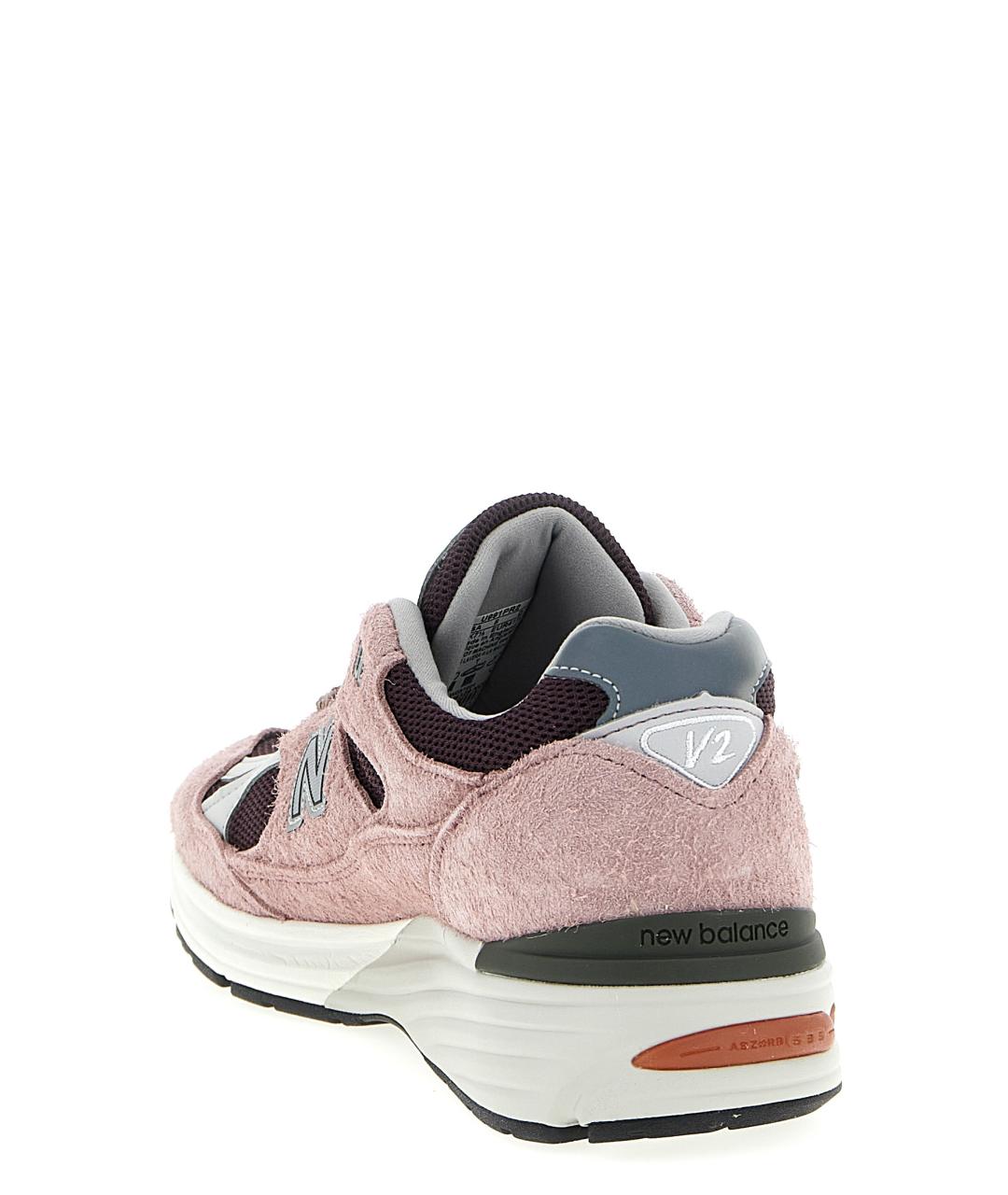 NEW BALANCE Розовые замшевые низкие кроссовки / кеды, фото 3