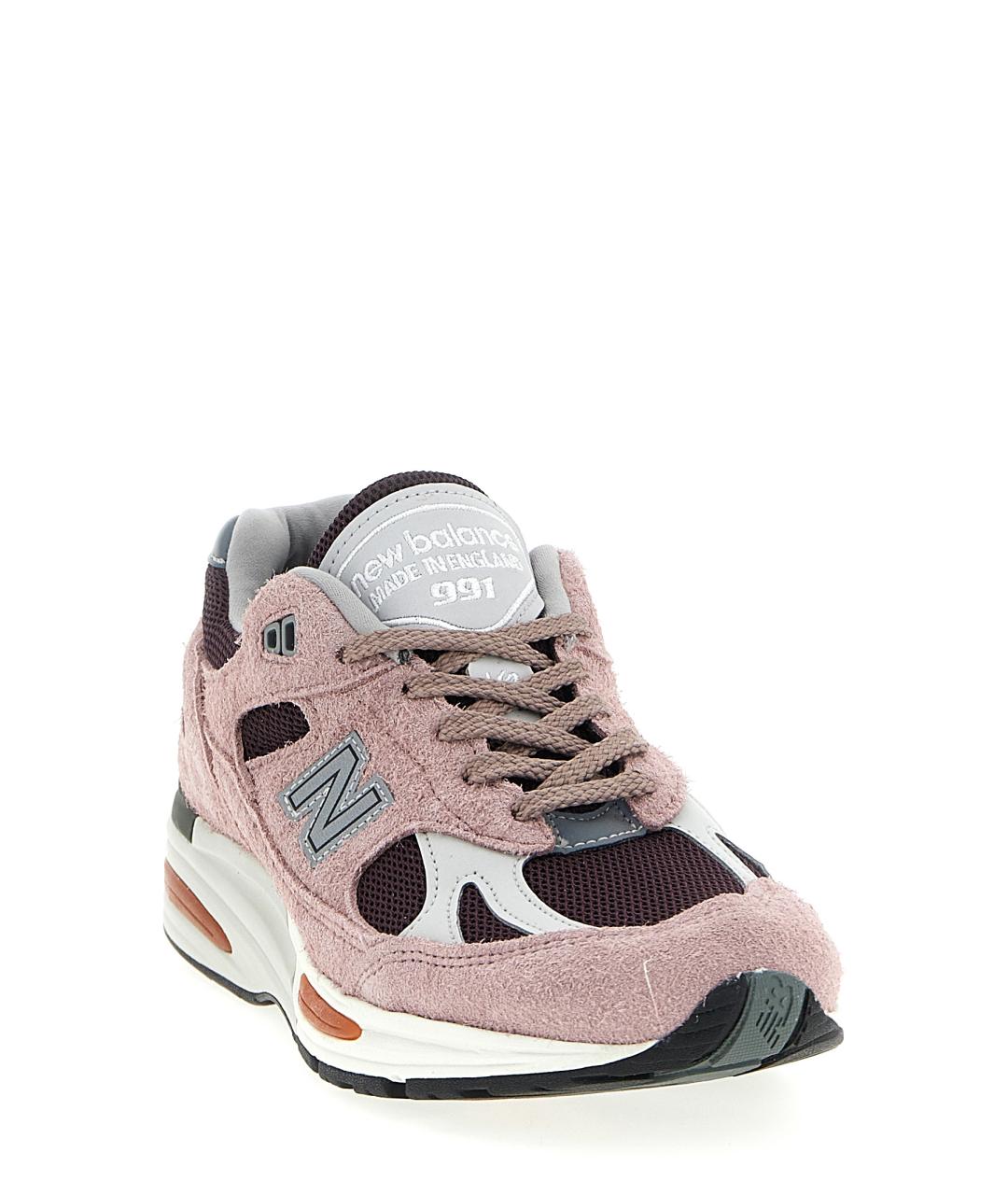 NEW BALANCE Розовые замшевые низкие кроссовки / кеды, фото 2