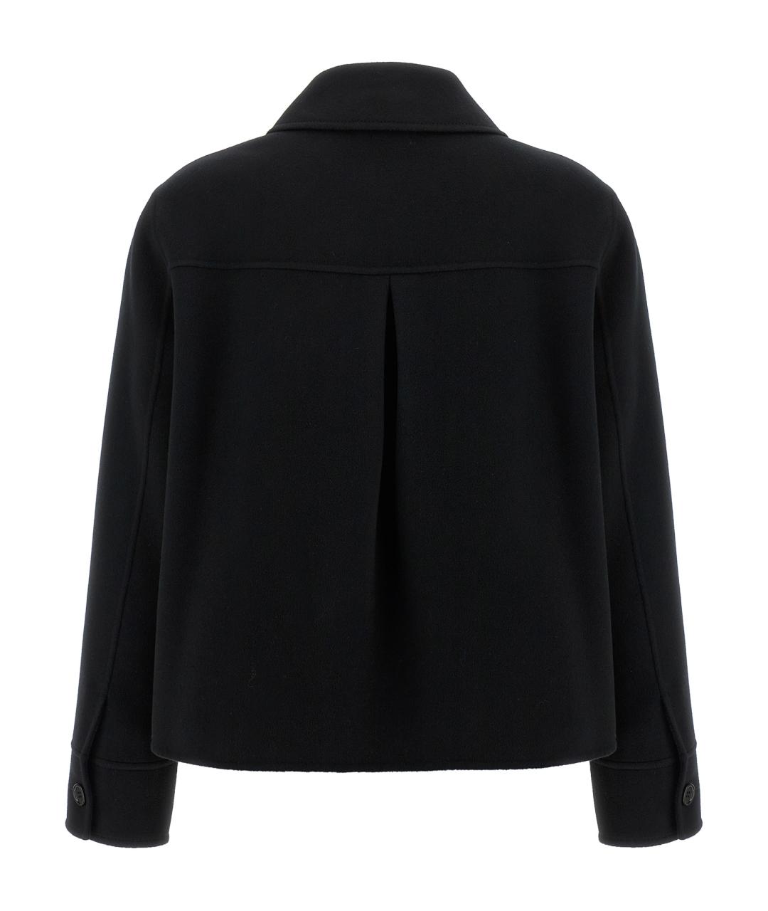 'S MAX MARA Черная шерстяная куртка, фото 2