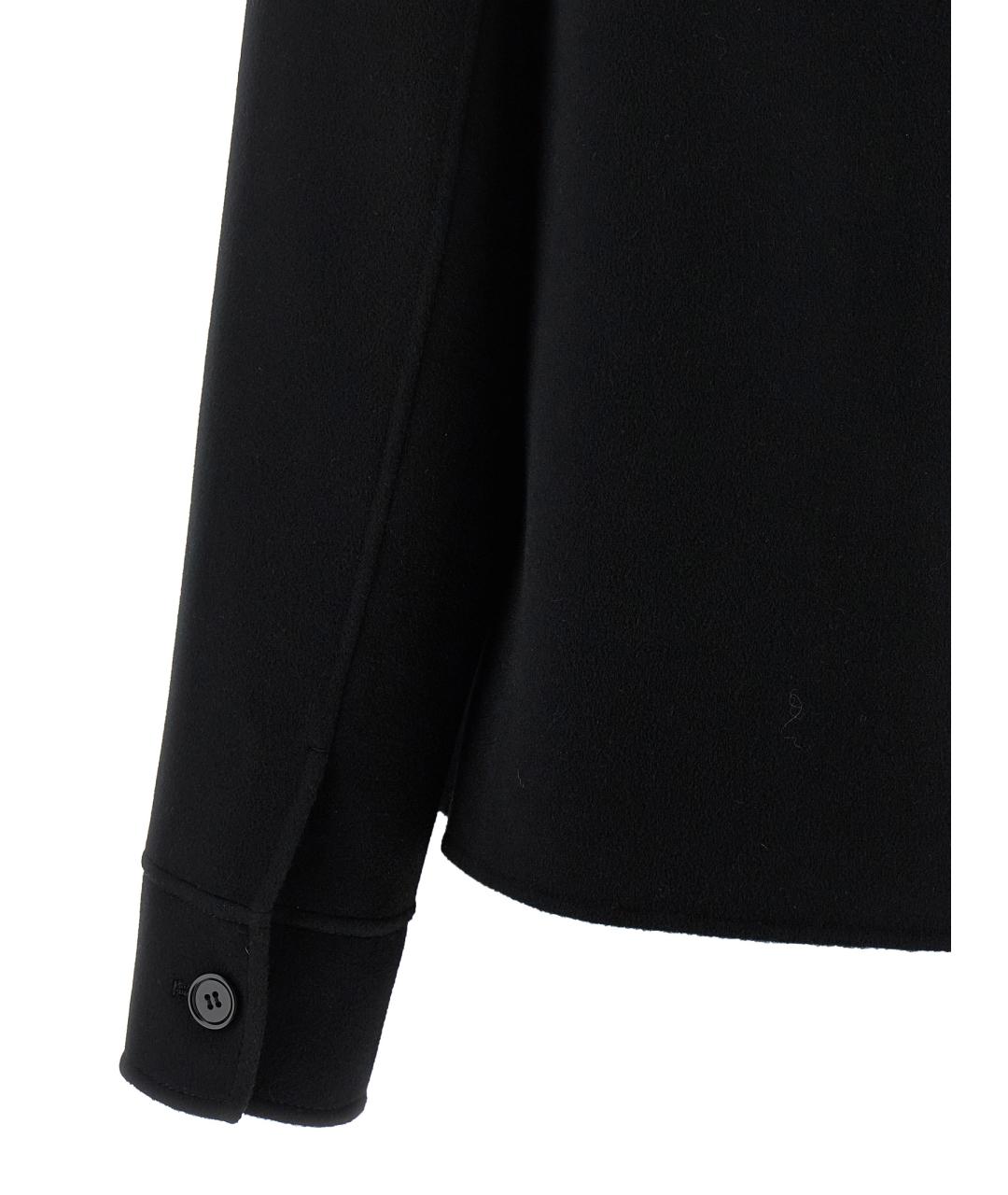 'S MAX MARA Черная шерстяная куртка, фото 4