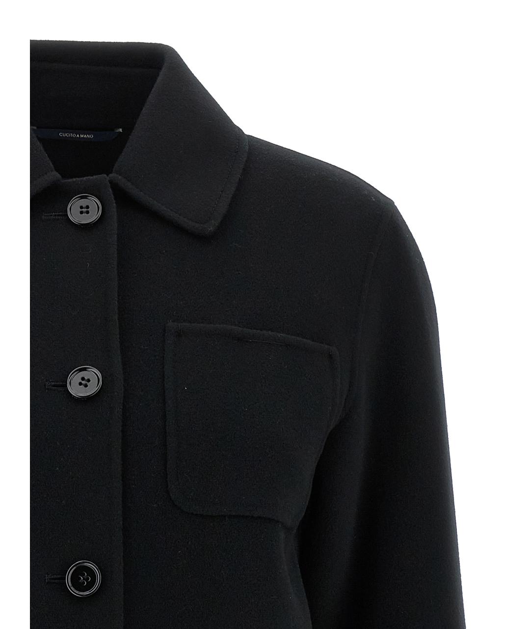 'S MAX MARA Черная шерстяная куртка, фото 3