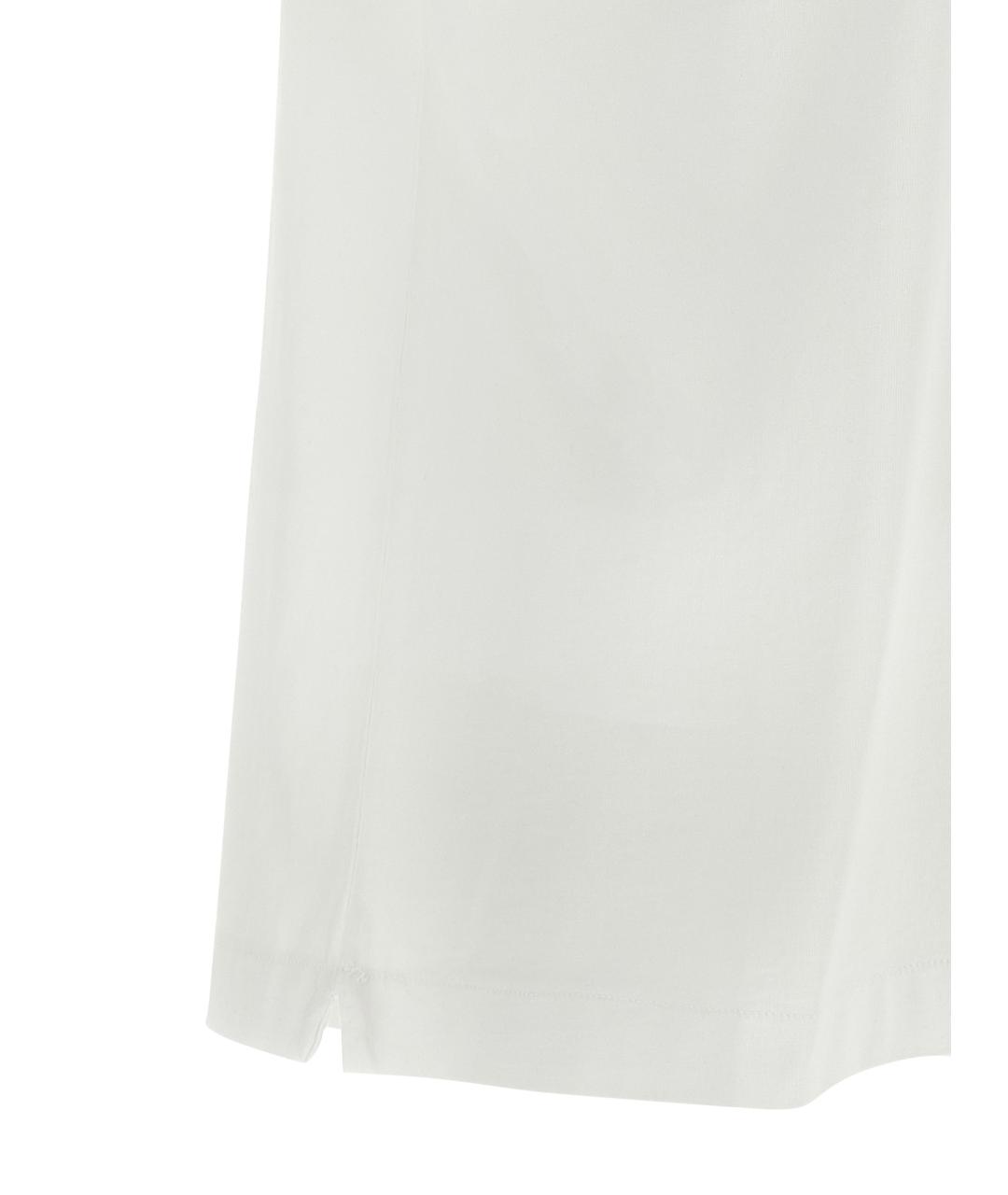 OFF-WHITE Белая хлопковая футболка, фото 4