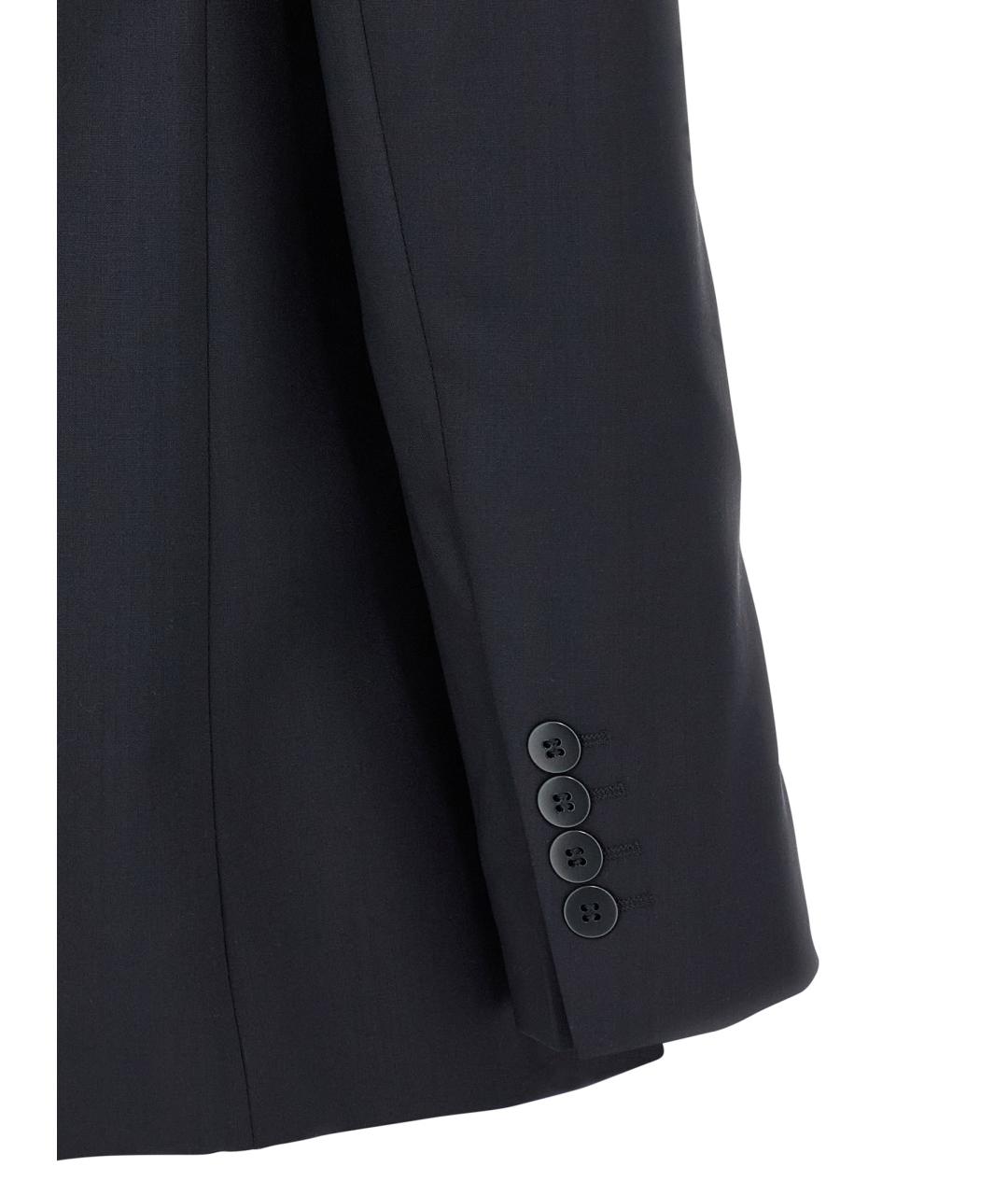 MAX MARA STUDIO Синий шерстяной жакет/пиджак, фото 4