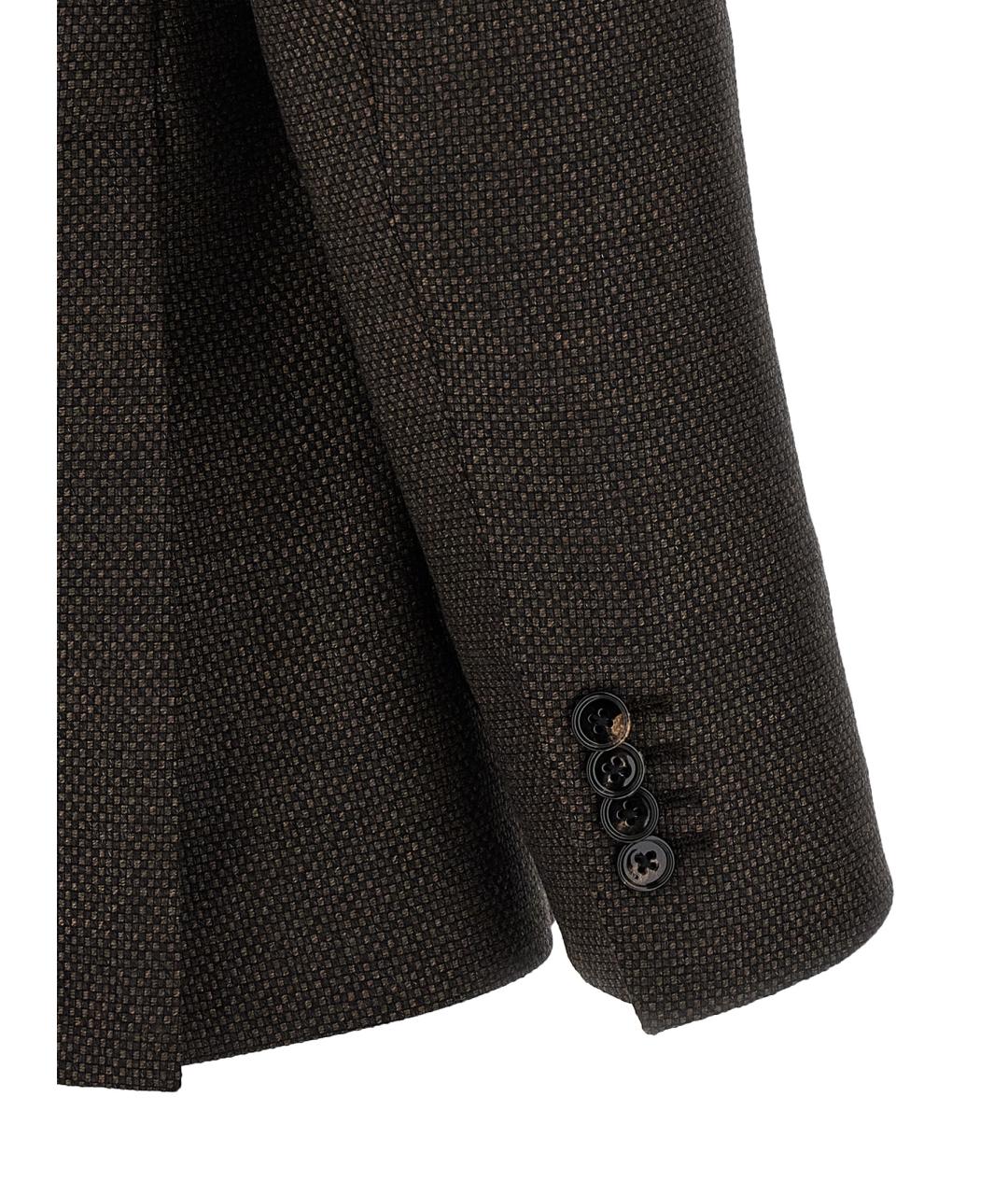 TAGLIATORE Коричневый шерстяной пиджак, фото 4