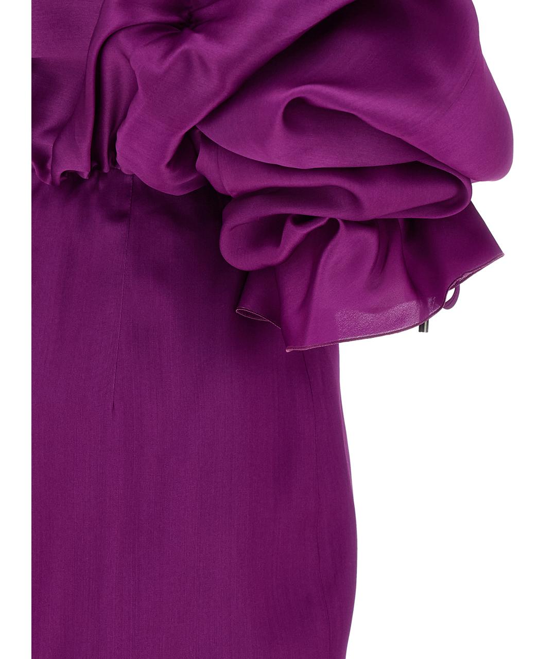 TOM FORD Фиолетовое шелковое вечернее платье, фото 4