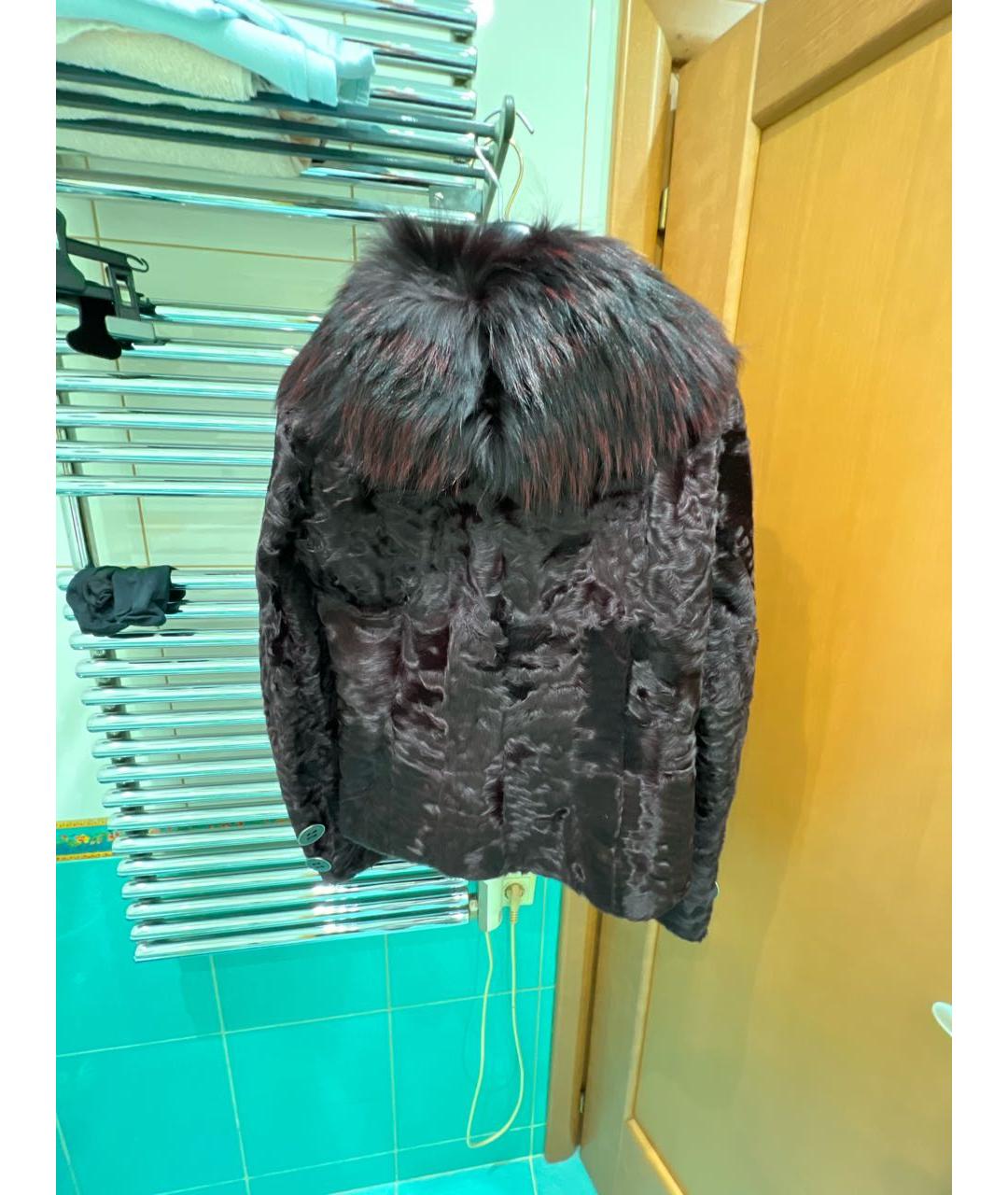 DOLCE&GABBANA Бордовая меховая шуба, фото 2