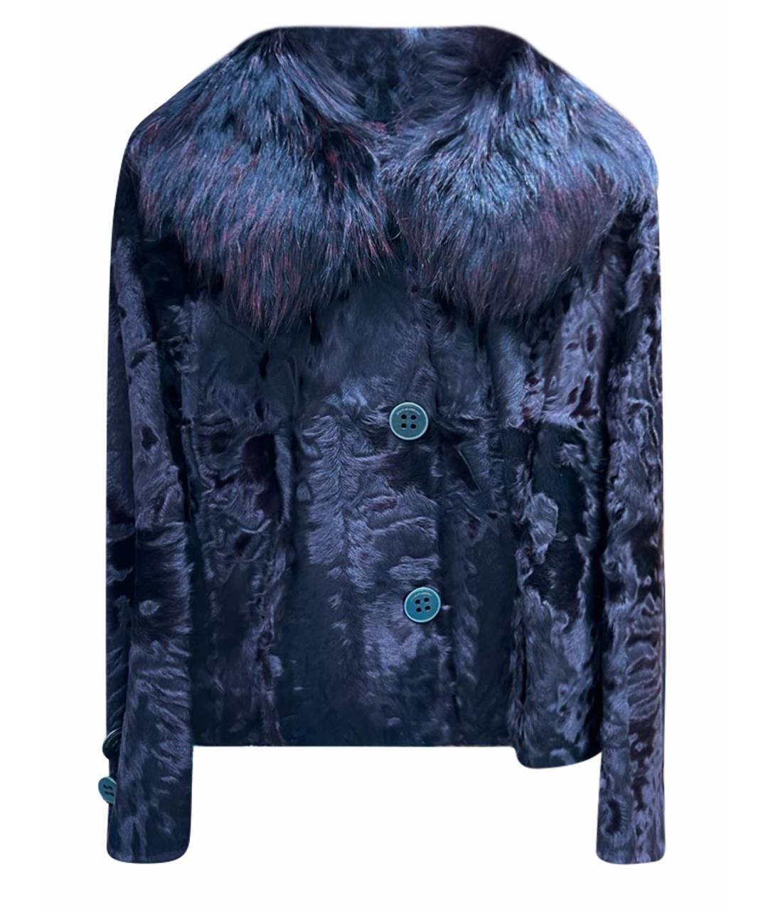 DOLCE&GABBANA Бордовая меховая шуба, фото 1