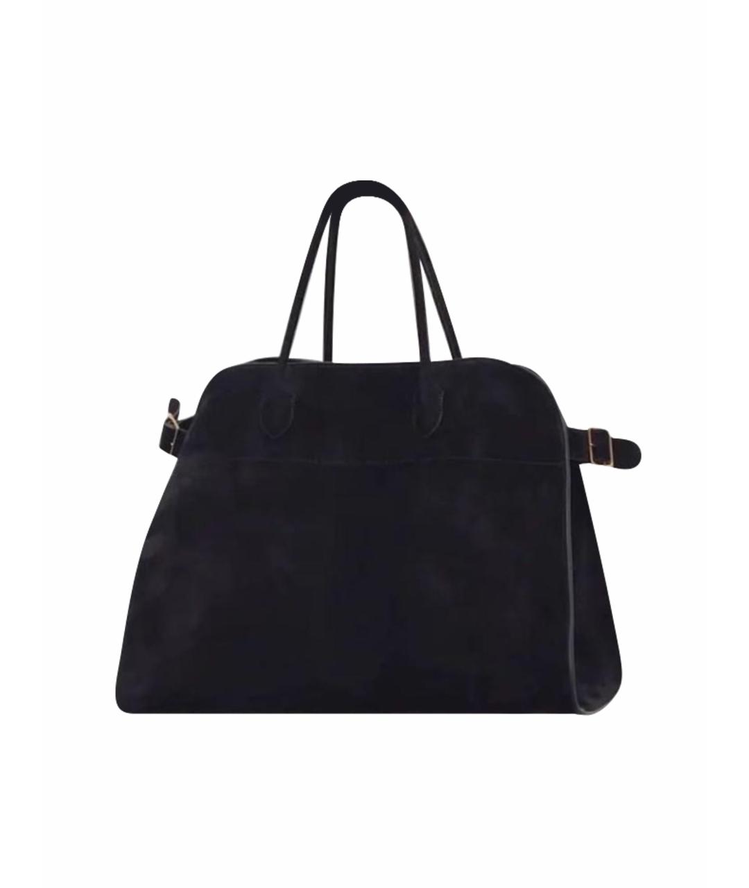 THE ROW Черная замшевая сумка тоут, фото 1