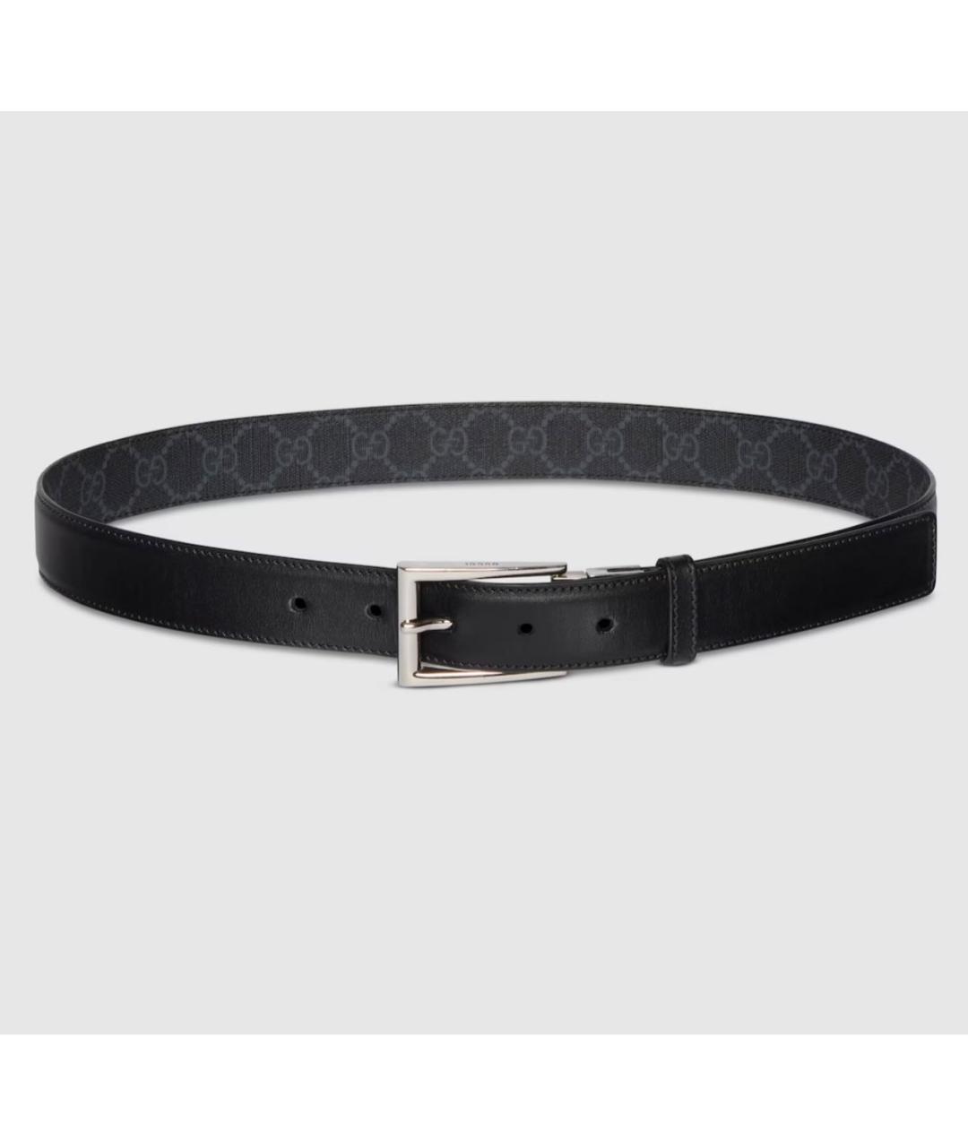 GUCCI Черный кожаный ремень, фото 6